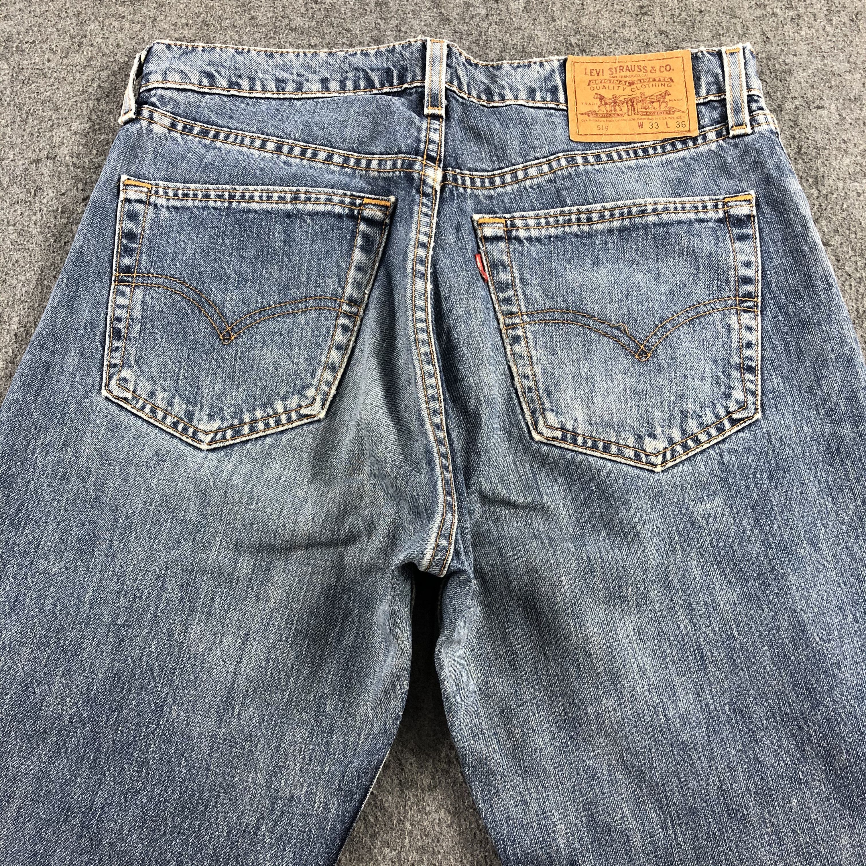 Levi's 90s Vintage Blue Wash Levis 519 Jeans-J1890 Size US 32 / EU 48 - 4 Thumbnail