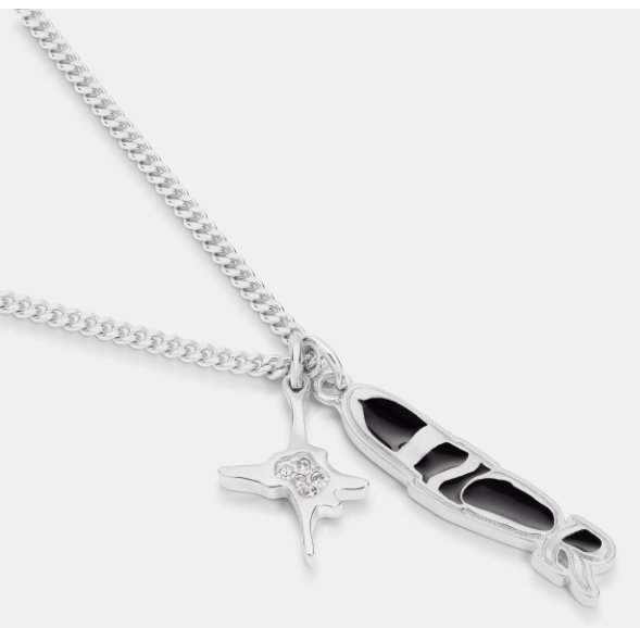 Dior o1w1db11025 N2908H Size : OS / Necklace in Silver/Black Size ONE SIZE - 2 Thumbnail