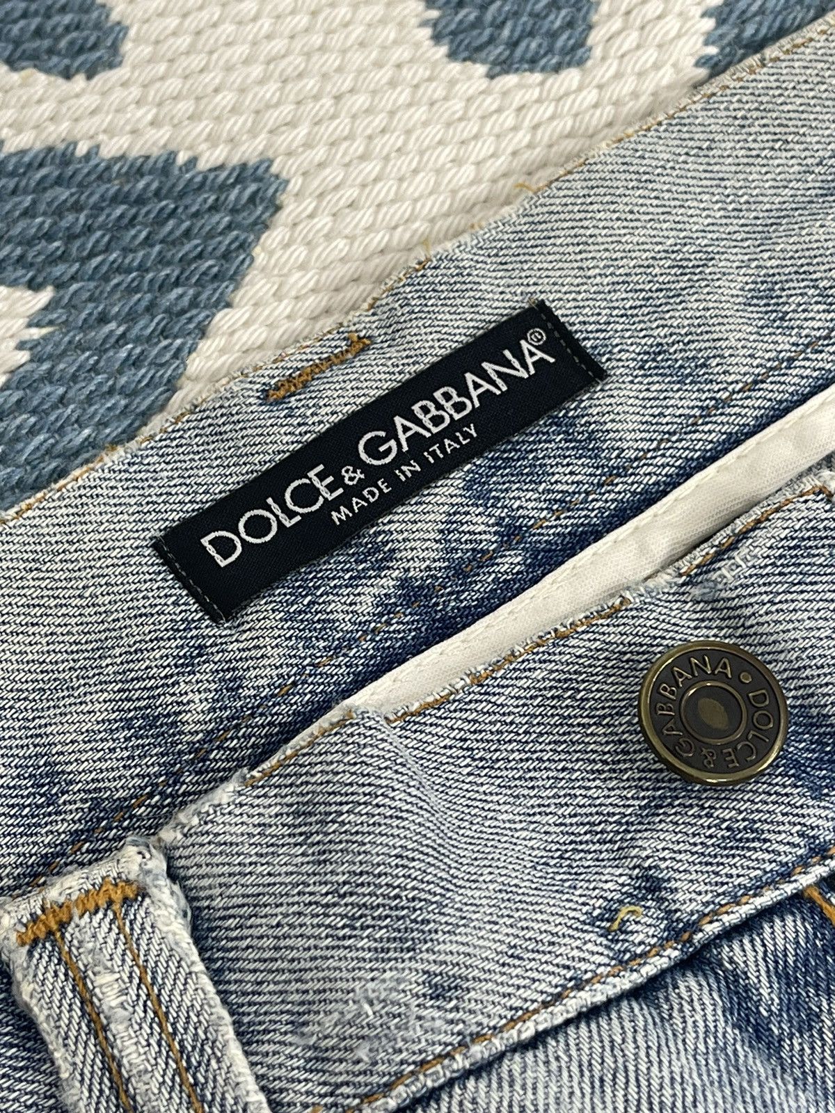Dolce & Gabbana × Vintage Vintage D&G Dolce Gabbana Distressed Jeans Size US 35 - 11 Thumbnail