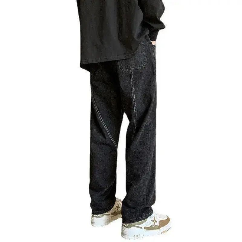 Japanese Brand Vintage patchwork high street loose jeans Size US 32 / EU 48 - 4 Thumbnail