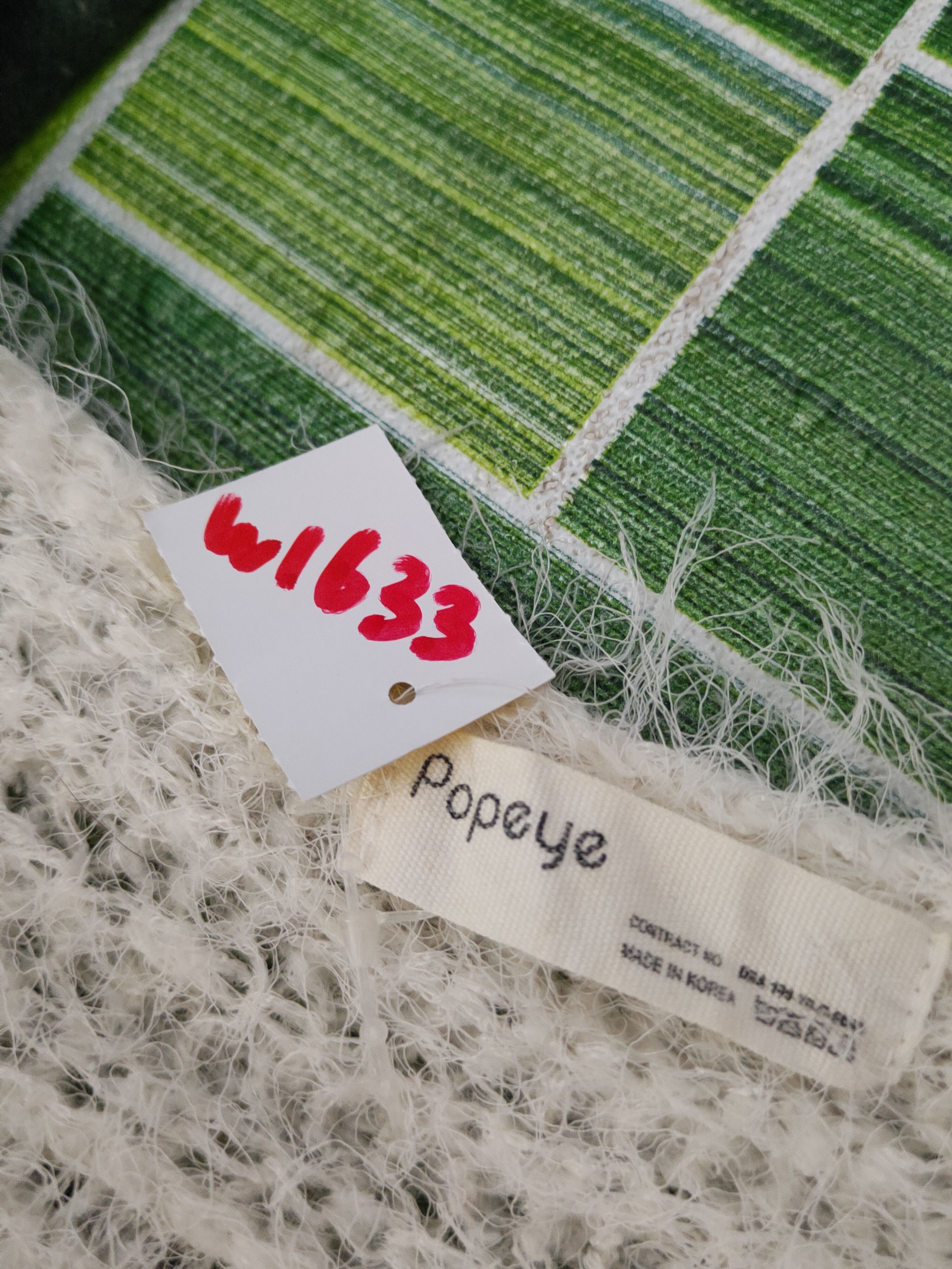 Japanese Brand Popeye Ivory Shag Shaggy Fur Mohair Knitwear #W1633 Size L / US 10 / IT 46 - 11 Thumbnail