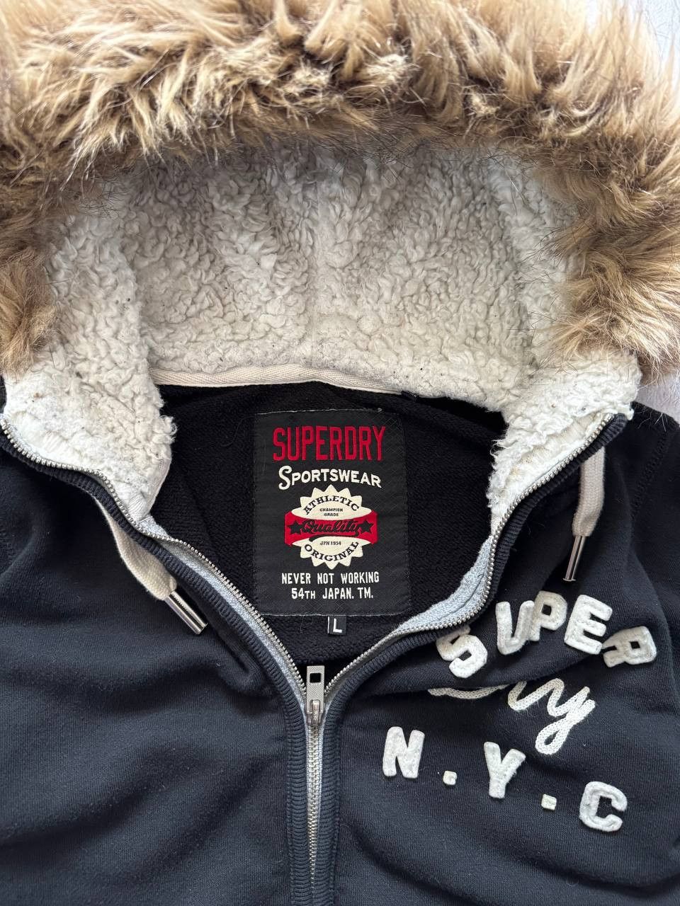 Superdry Cute Superdry If Six Was Nine LGB Vibe Fur Hoodie Sherpa Size L / US 10 / IT 46 - 5 Thumbnail