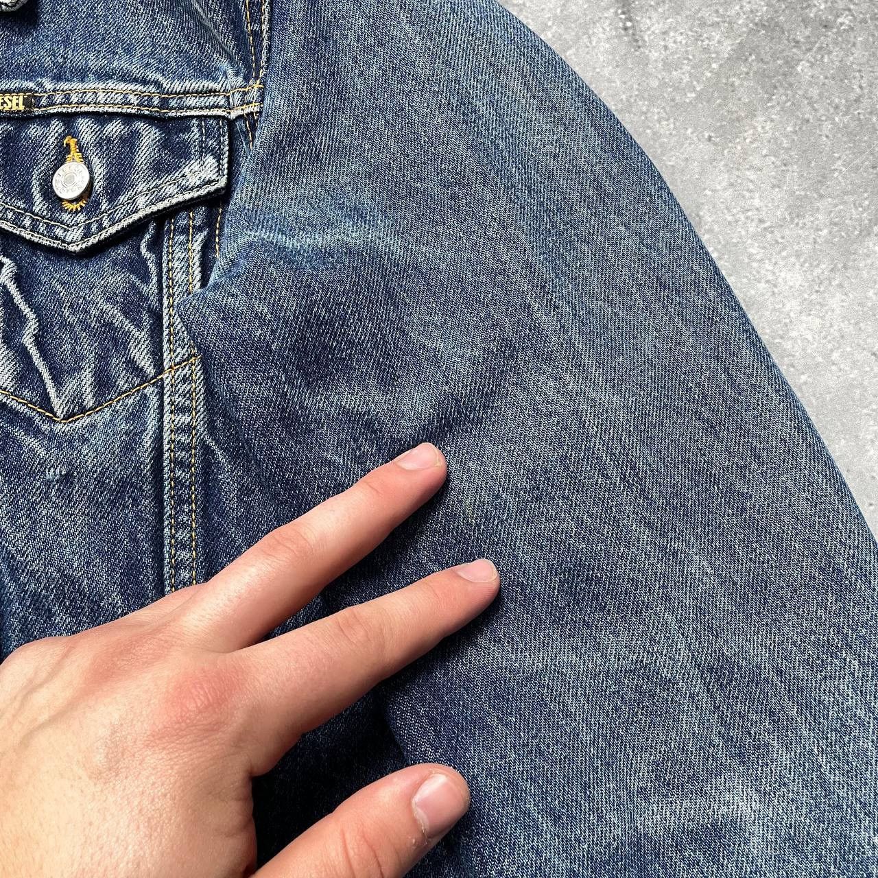 Diesel Vintage 90s Diesel Denim Trucker Jacket Women’s Blue Size M Size M / US 6-8 / IT 42-44 - 15 Thumbnail
