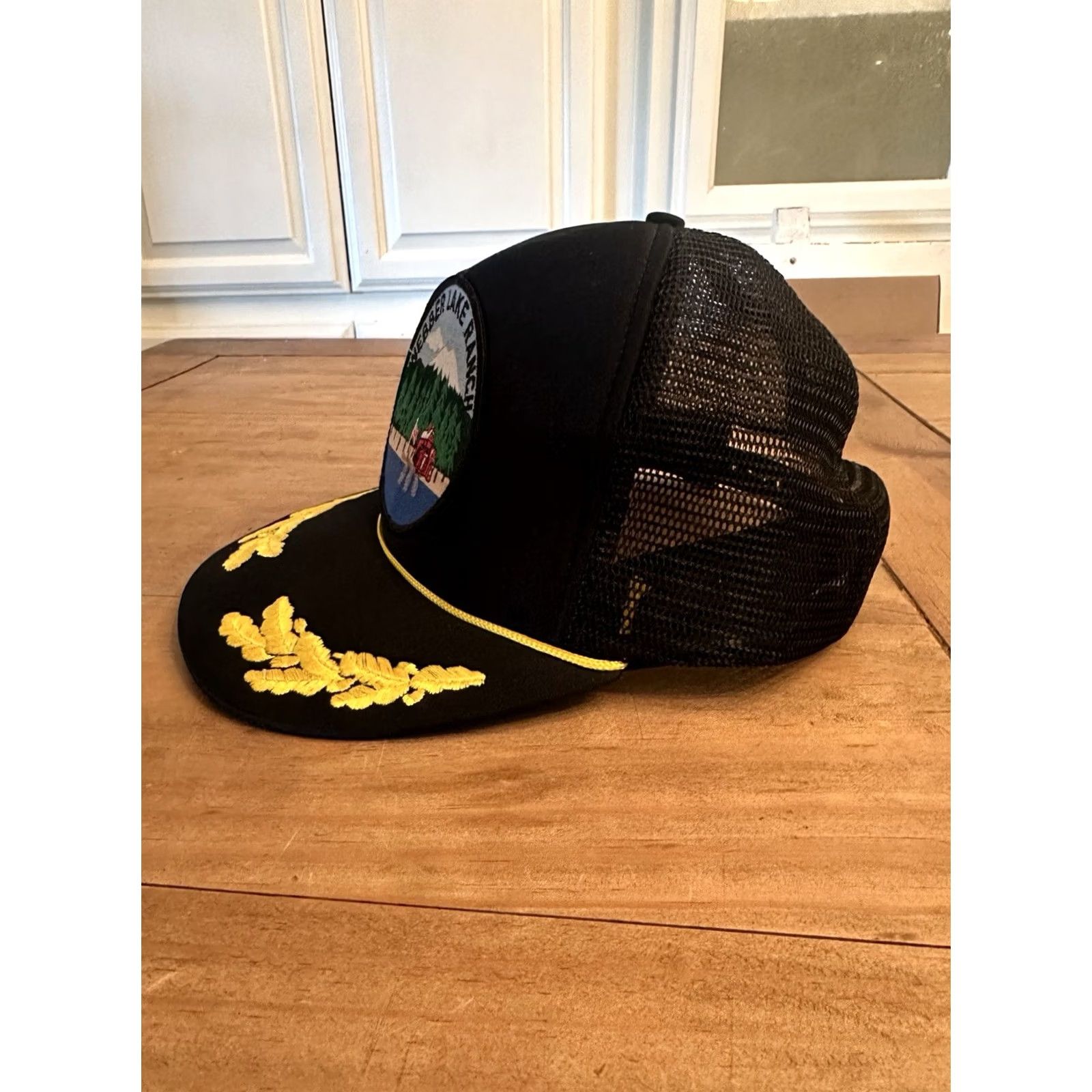 Vintage VINTAGE Webber Lake Ranch SnapBack Hat Trout Fishing Trucker Hat Black One Size EUC Mens Boys? Size ONE SIZE - 2 Thumbnail
