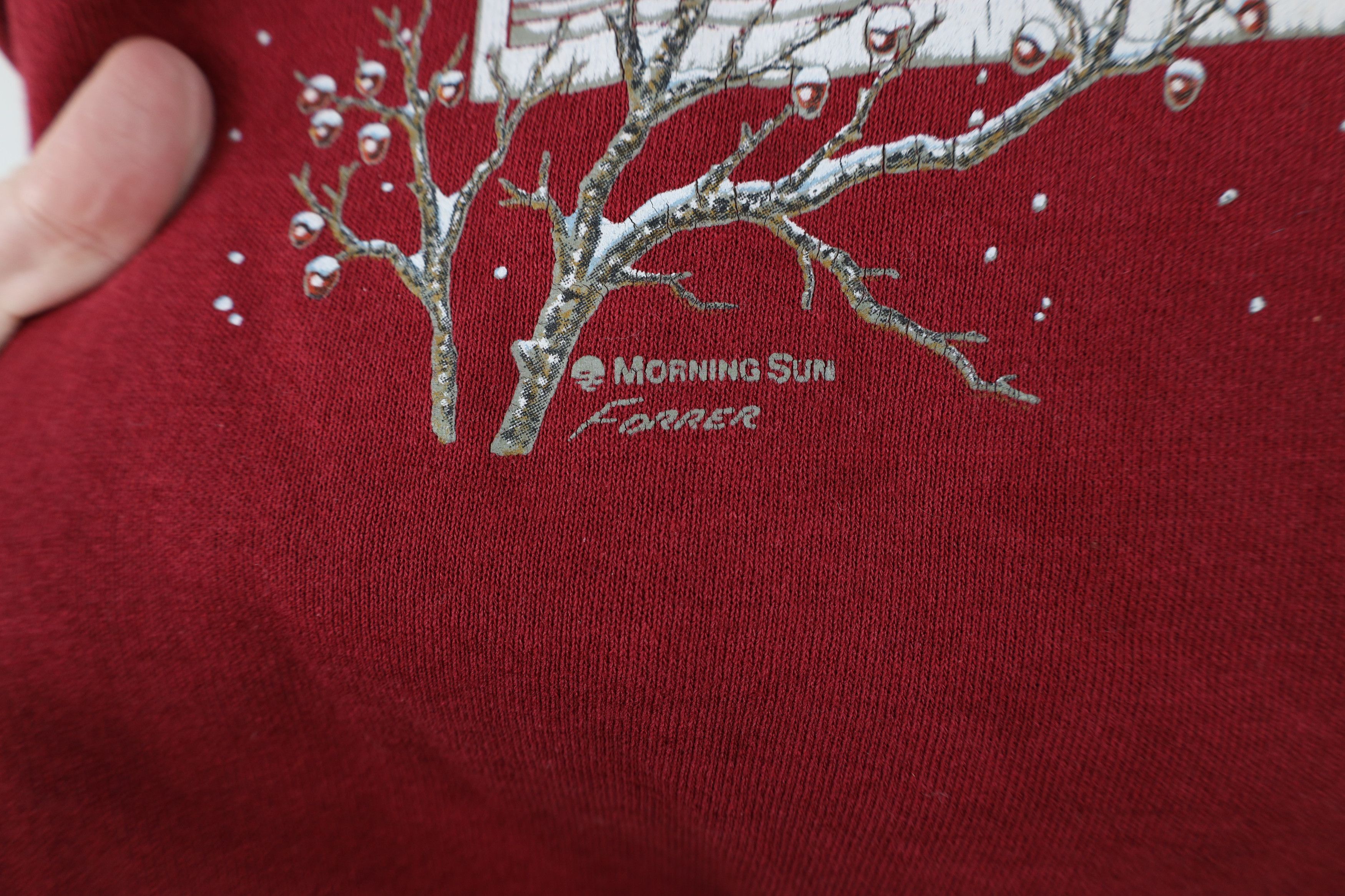 Vintage Vintage 90s Streetwear Nature Snow Birds Sweatshirt USA Size XL / US 12-14 / IT 48-50 - 9 Thumbnail