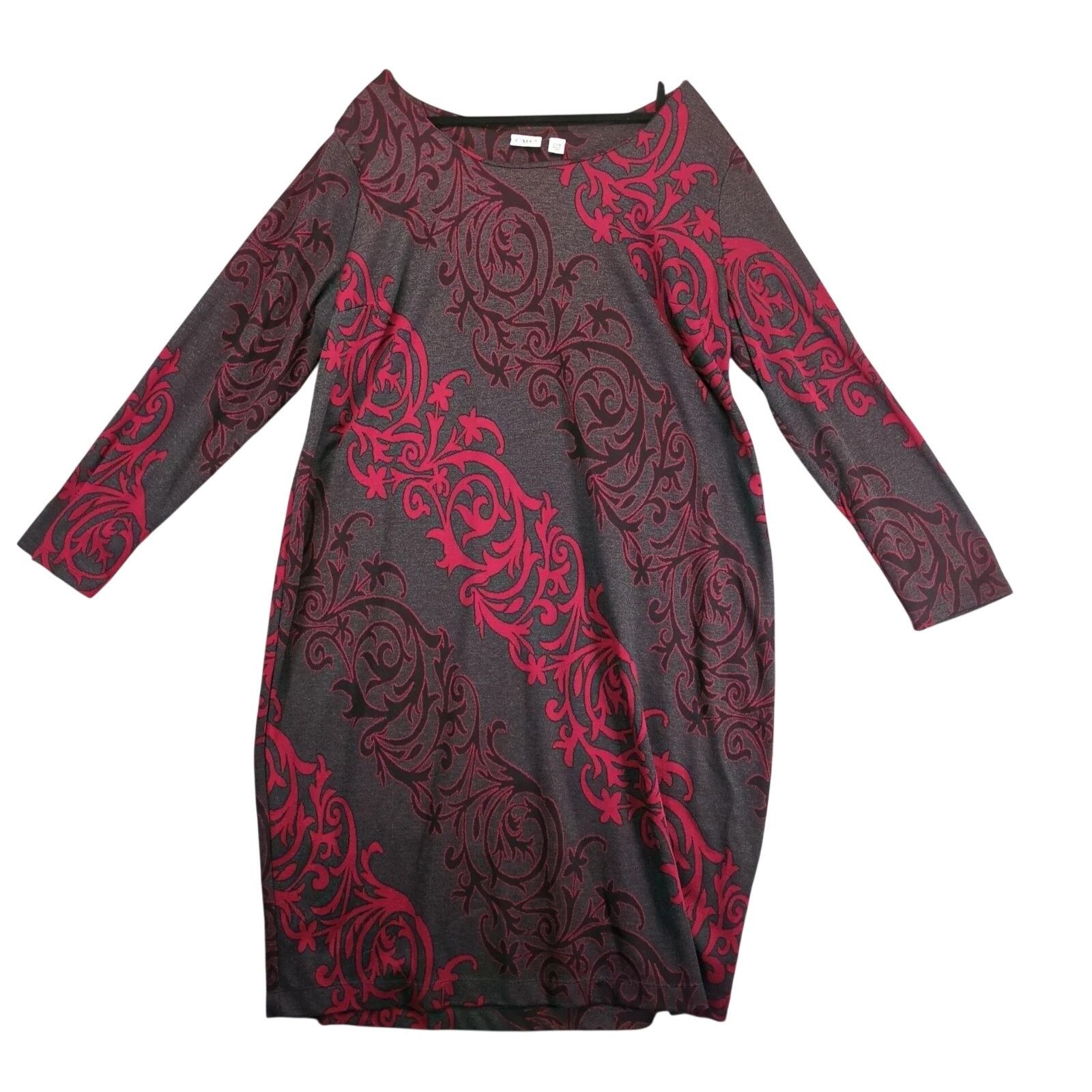 Other Cato Woman A-Line Knit Midi Dress Plus Size 22/24W Paisley Size 3XL / US 20-22 - 1 Thumbnail