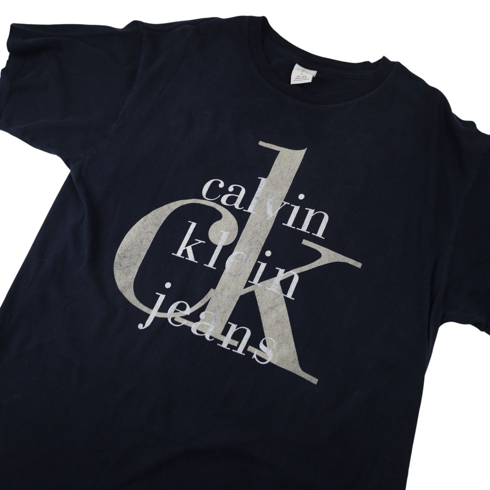 Calvin Klein × Vintage Vintage Calvin Klein Jeans Big Spellout Graphic T Shirt Size US L / EU 52-54 / 3 - 2 Thumbnail