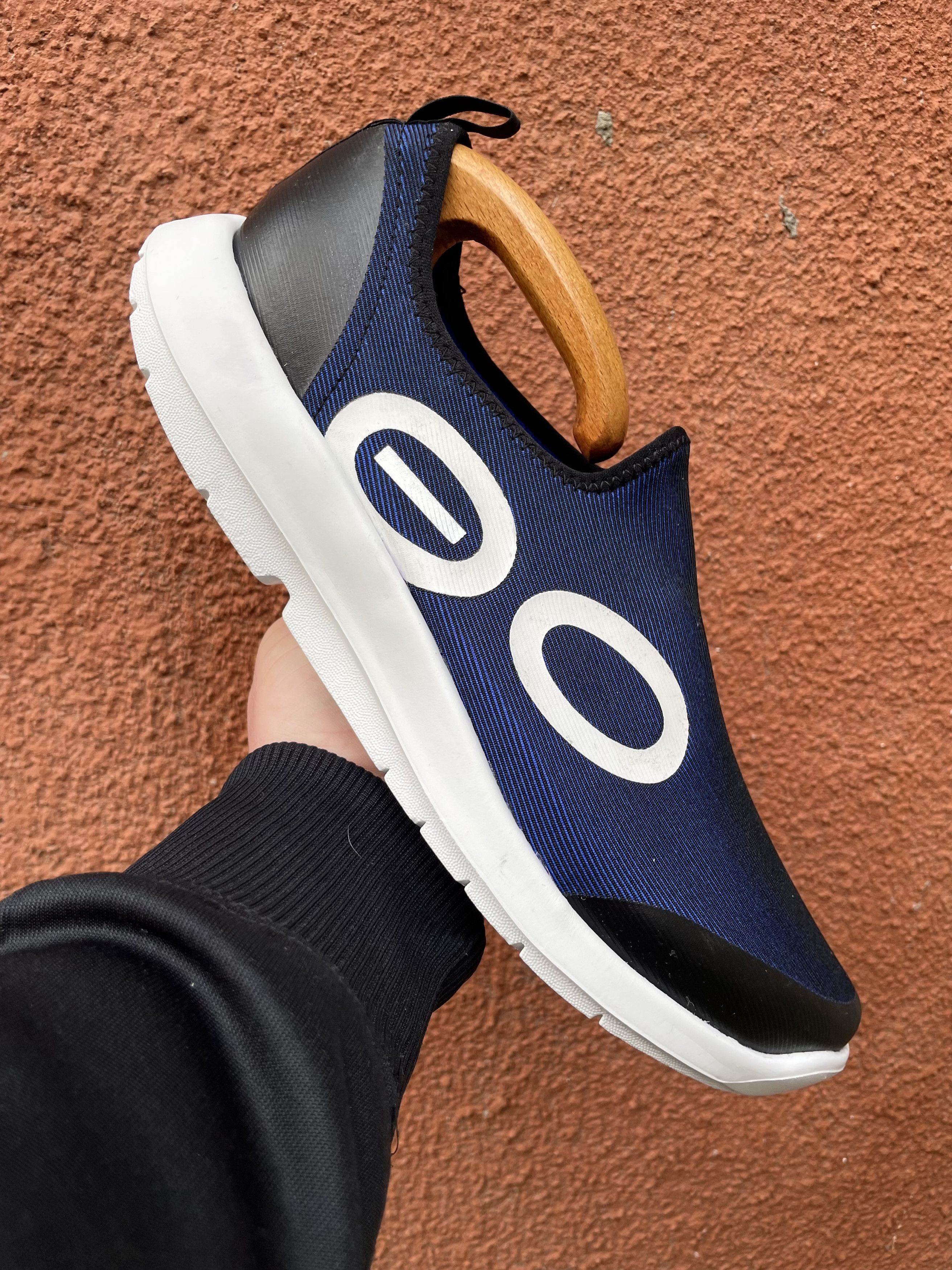 Other Rare Oofos OOmg sport low shoe blue Size US 12 / EU 45 - 1 Thumbnail