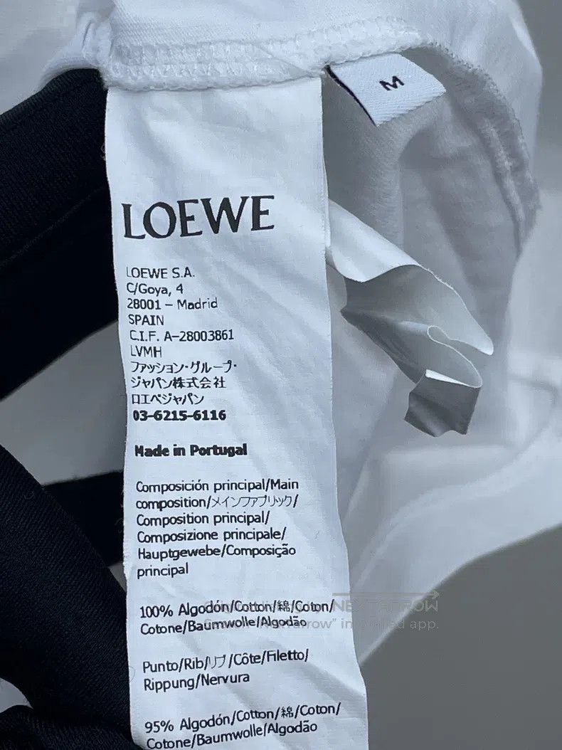 Loewe Red Heart Patch Letter Short Sleeve T-Shirt