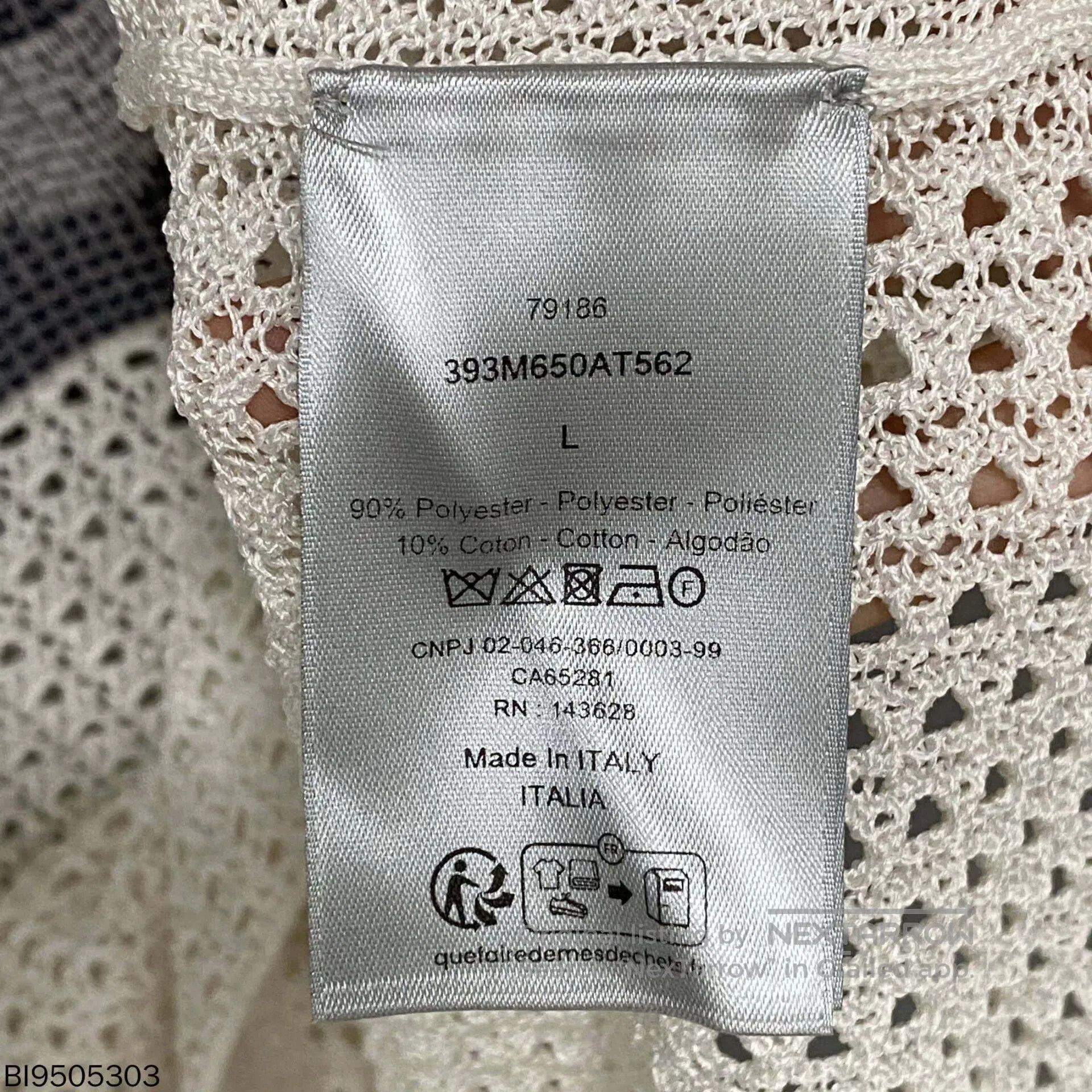 Dior dior logo mesh sleeveless vest in white. Size US L / EU 52-54 / 3 - 5 Thumbnail