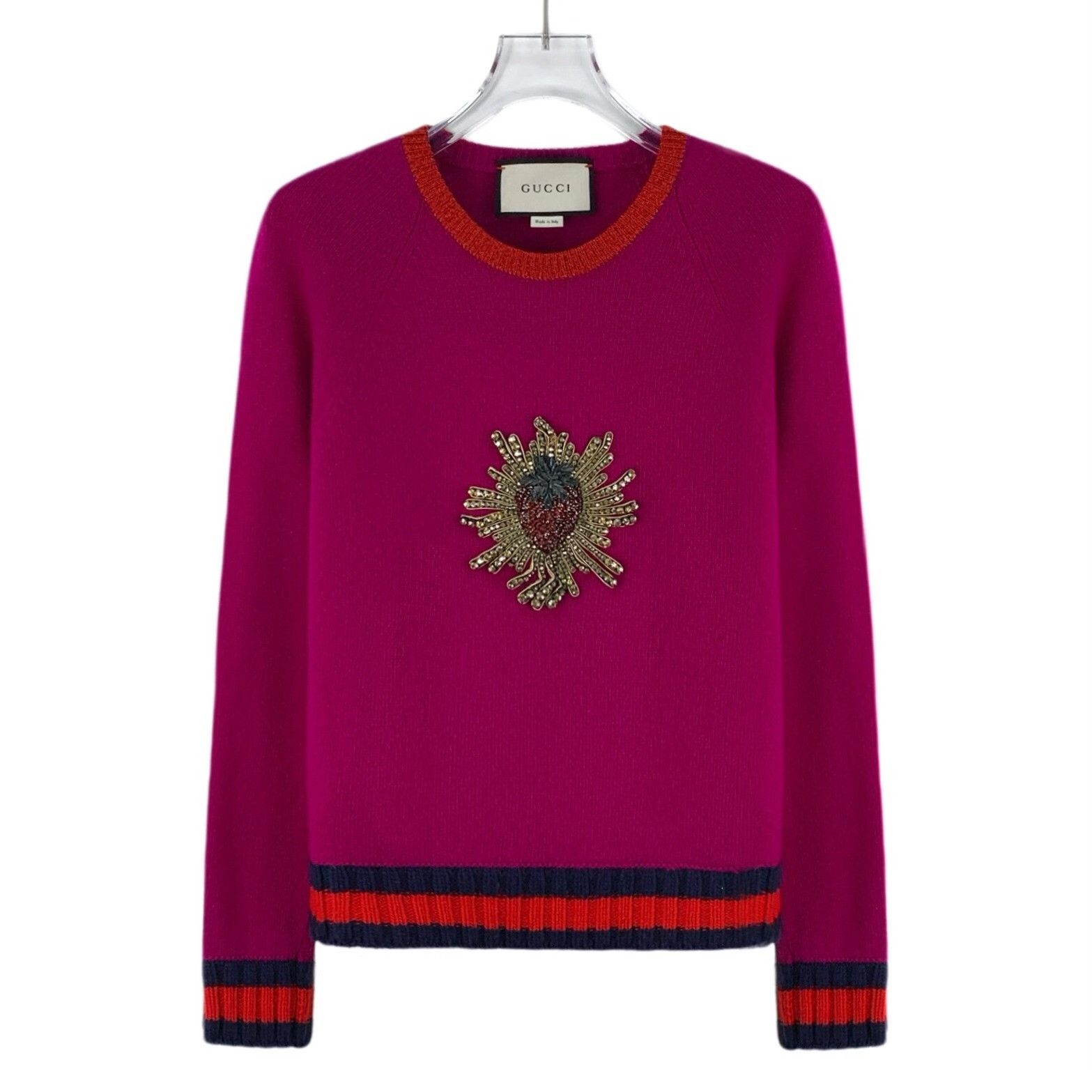 Gucci Gucci Wool Red Sweater S Women Size S / US 4 / IT 40 - 1 Thumbnail