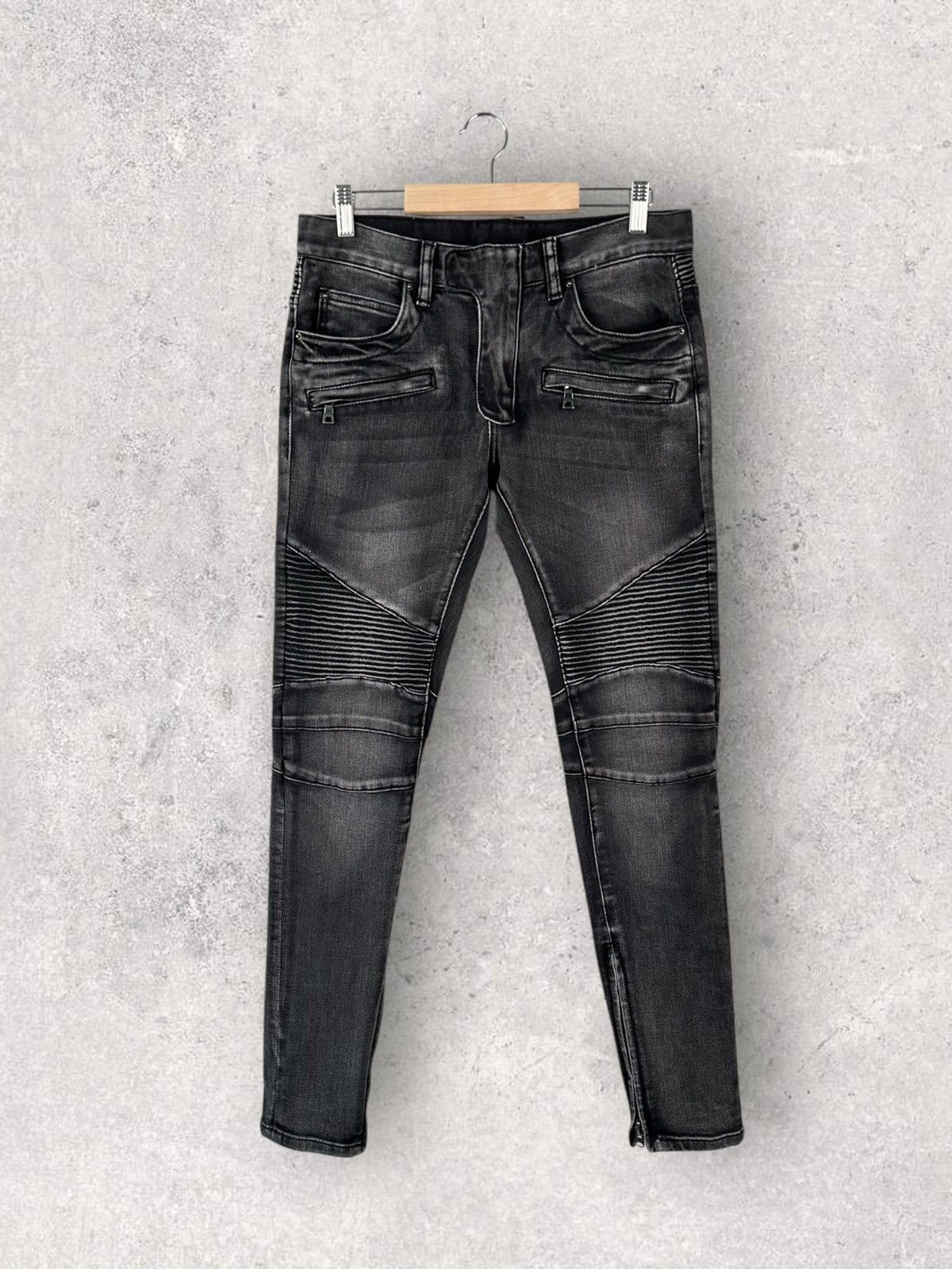 MNML MNML Skinny Avant Garde Jeans Pants Size US 29 - 1 Thumbnail