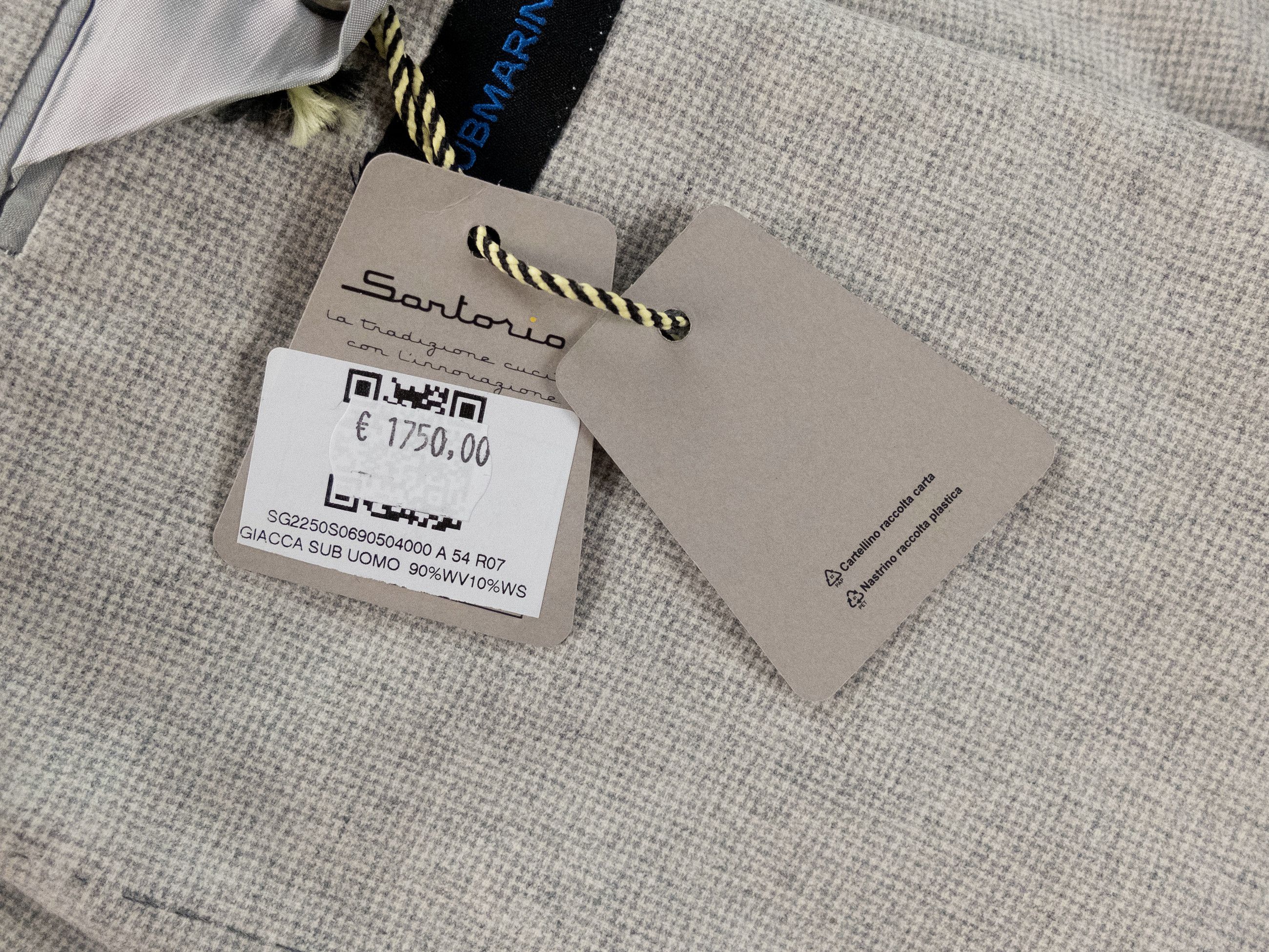 SARTORIO SARTORIO Napoli by Kiton light gray wool cashmere suit 44 54 Size 44R - 5 Thumbnail