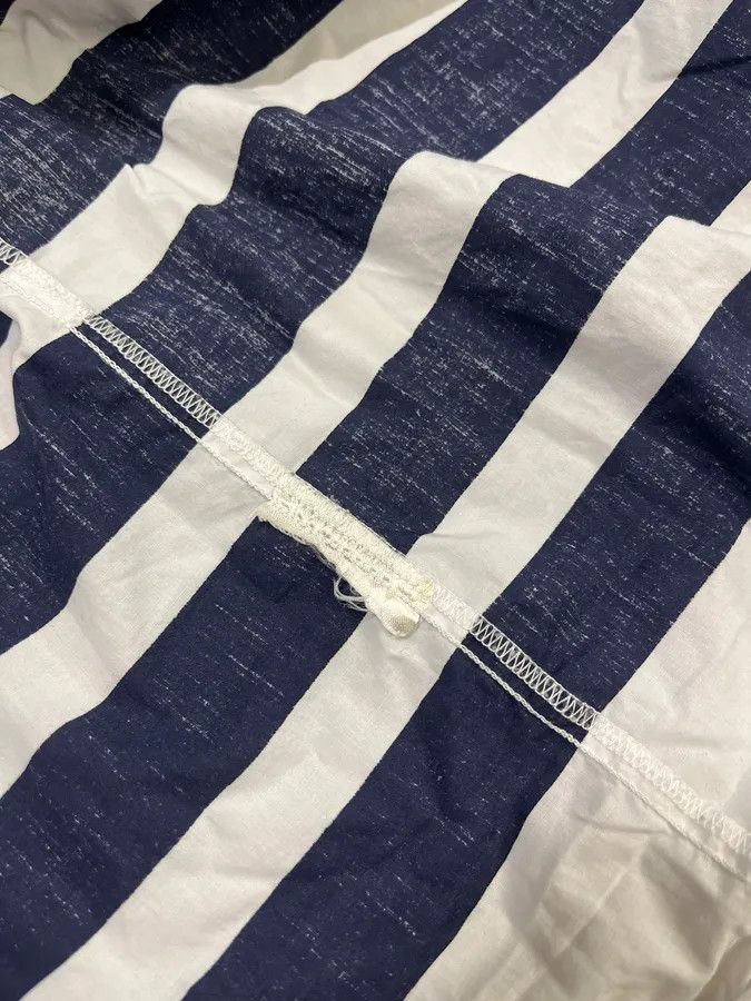 Acne Studios Acne Studios White & Navy Striped Shirt Size US M / EU 48-50 / 2 - 10 Thumbnail