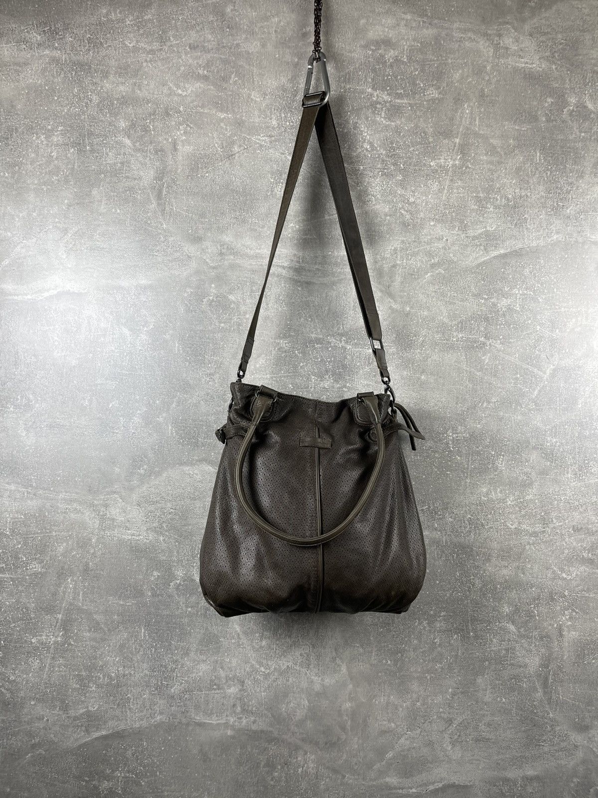 Genuine Leather Aunts & Uncles Brown Leather Tote Crossbody Satchel Bag Size ONE SIZE - 7 Thumbnail