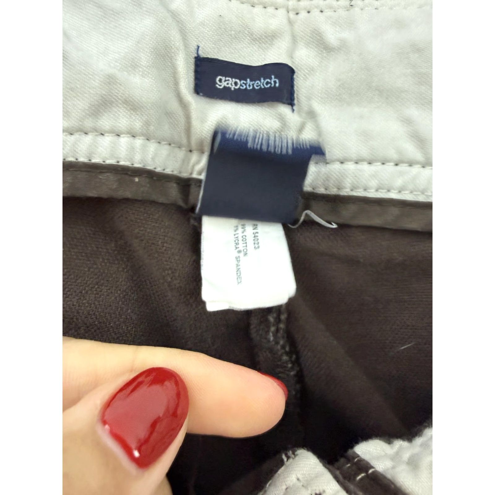 Gap Gap Womens Capri Pants 12 Brown Straight Leg Twill Casual Slit Pockets Stretch Crop Summer Capris Women Mens? Size 34" / US 12 / IT 48 - 4 Thumbnail