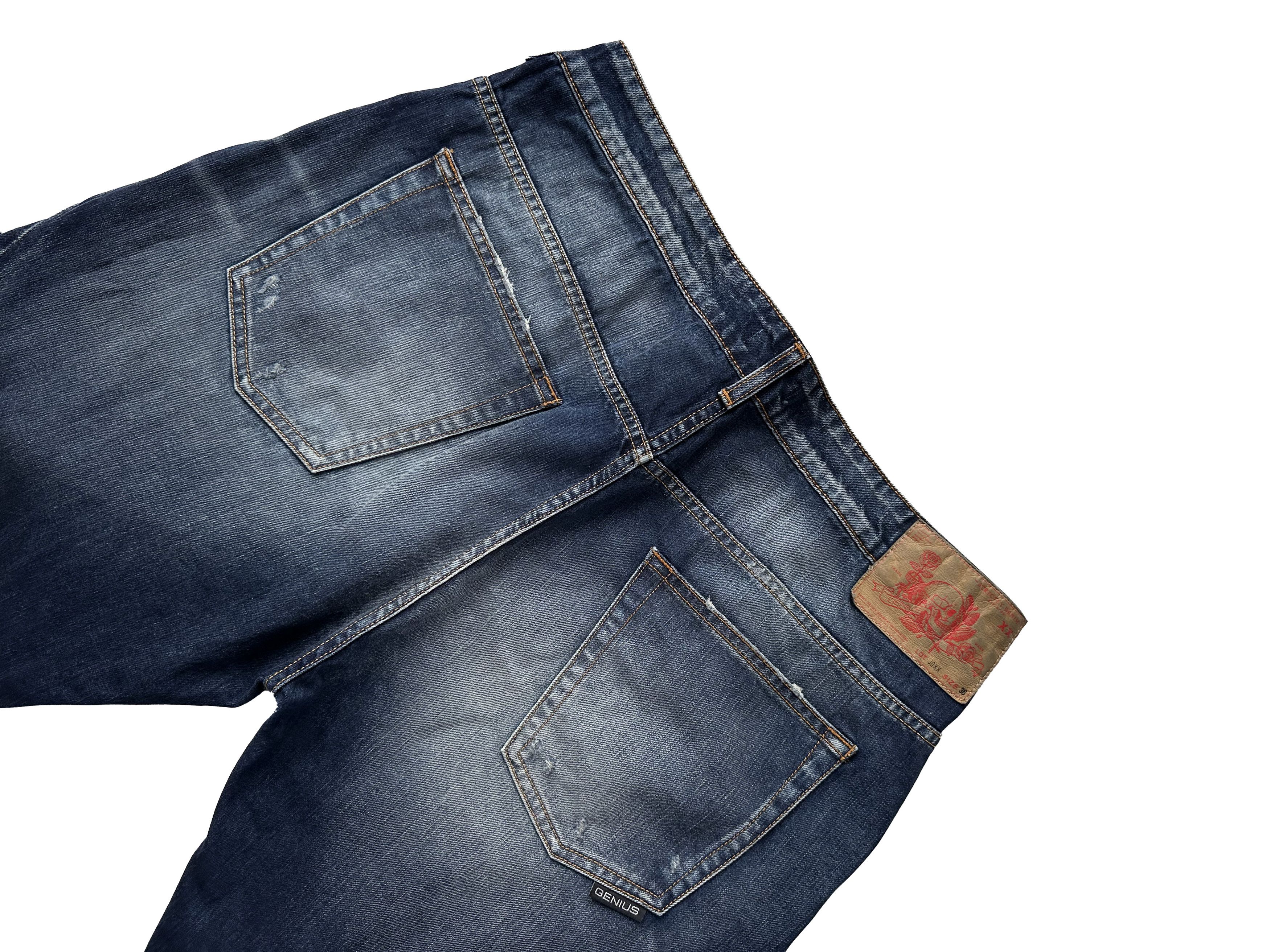 Designer Genius crashed denim denim jeans Size US 36 / EU 52 - 6 Thumbnail
