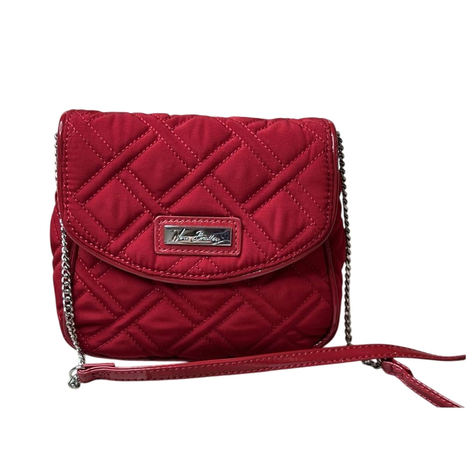 Vera Bradley Vera Bradley Tango Red Microfiber Chain Crossbody Handbag Size ONE SIZE - 1 Thumbnail