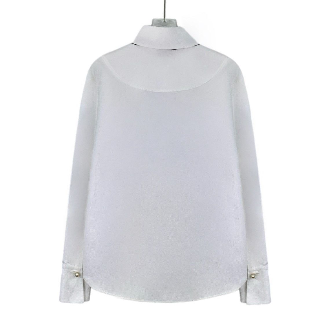 Chanel Chanel White Cotton Bow Tie Waist Long Sleeve Shirt K26WX Size XS / US 0-2 / IT 36-38 - 2 Thumbnail