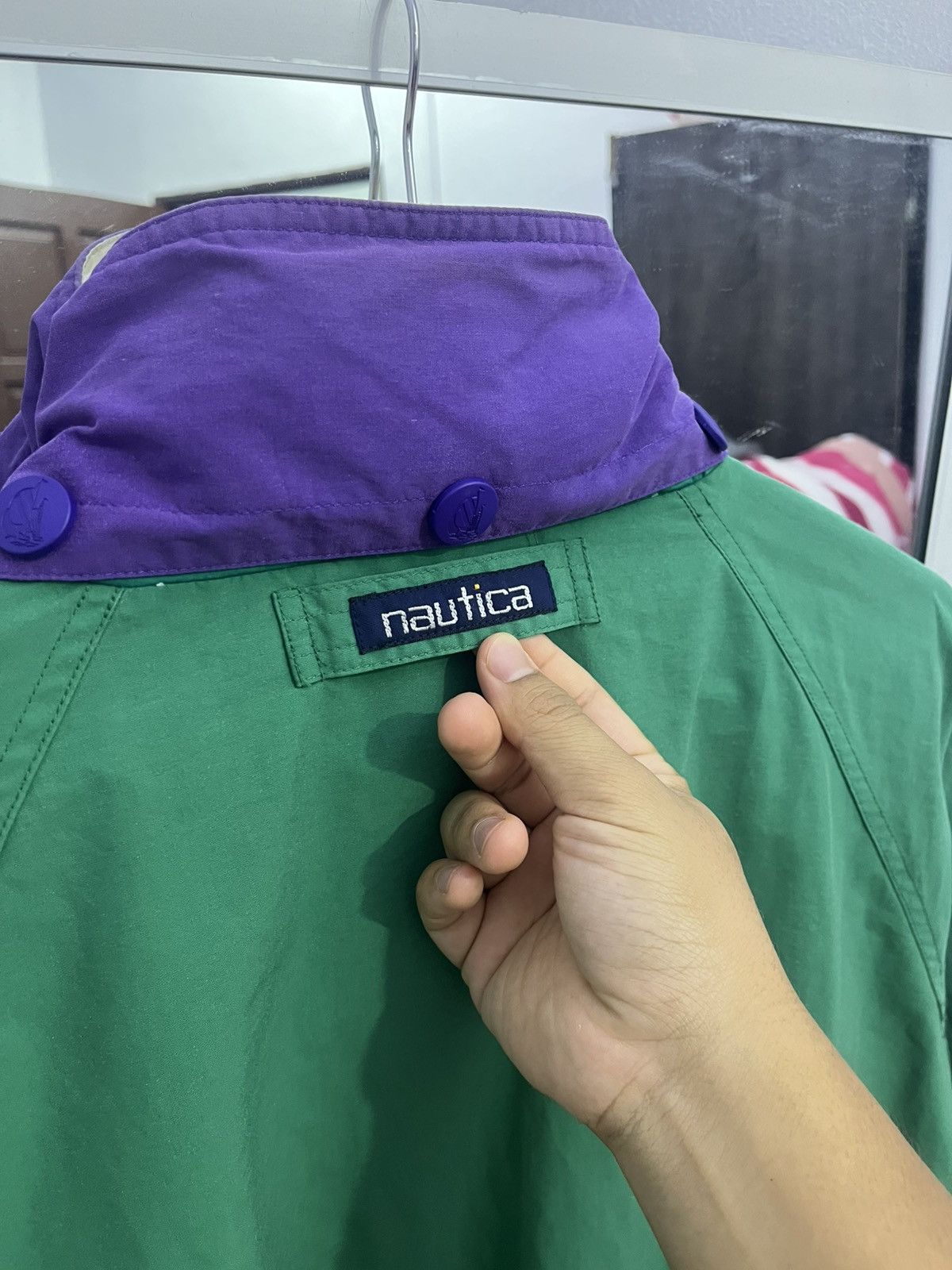 Nautica Vintage Nautica Sailing Spellout Jacket Hidden Hood Size US M / EU 48-50 / 2 - 13 Thumbnail