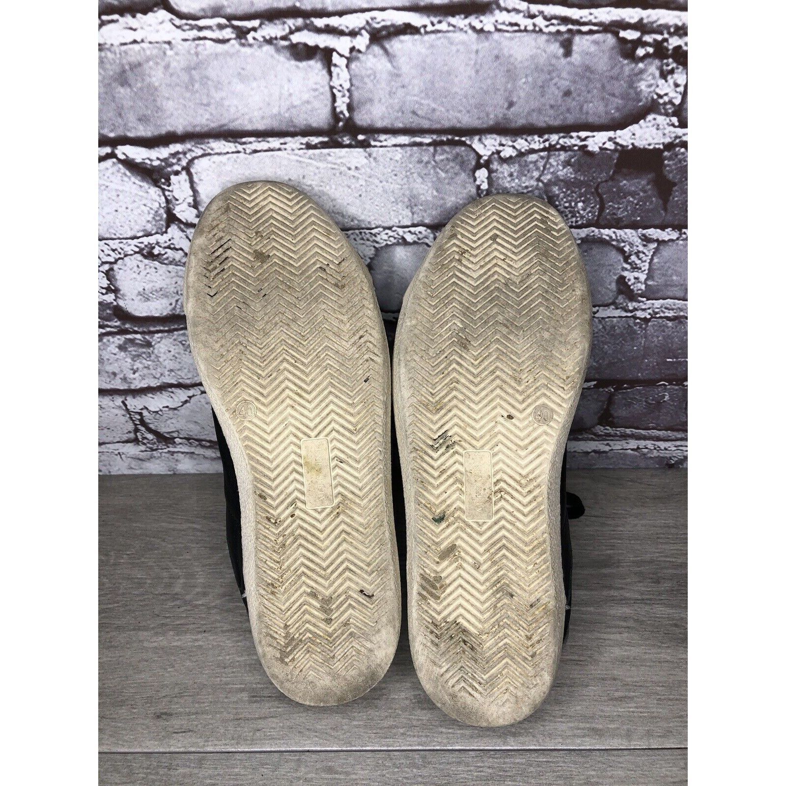 Allsaints AllSaints Sheer Black White Leather Low Casual Sneakers Wome Size US 9 / IT 39 - 22 Thumbnail