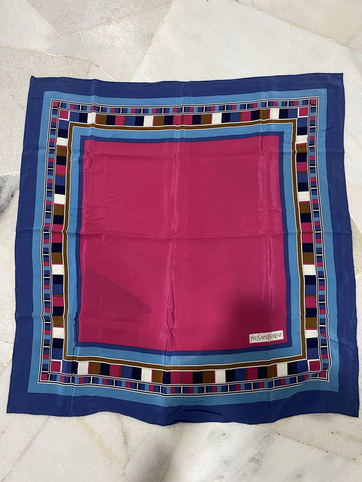 Yves Saint Laurent Vintage Yves Saint Laurent Silk Scarf Size ONE SIZE - 3 Thumbnail
