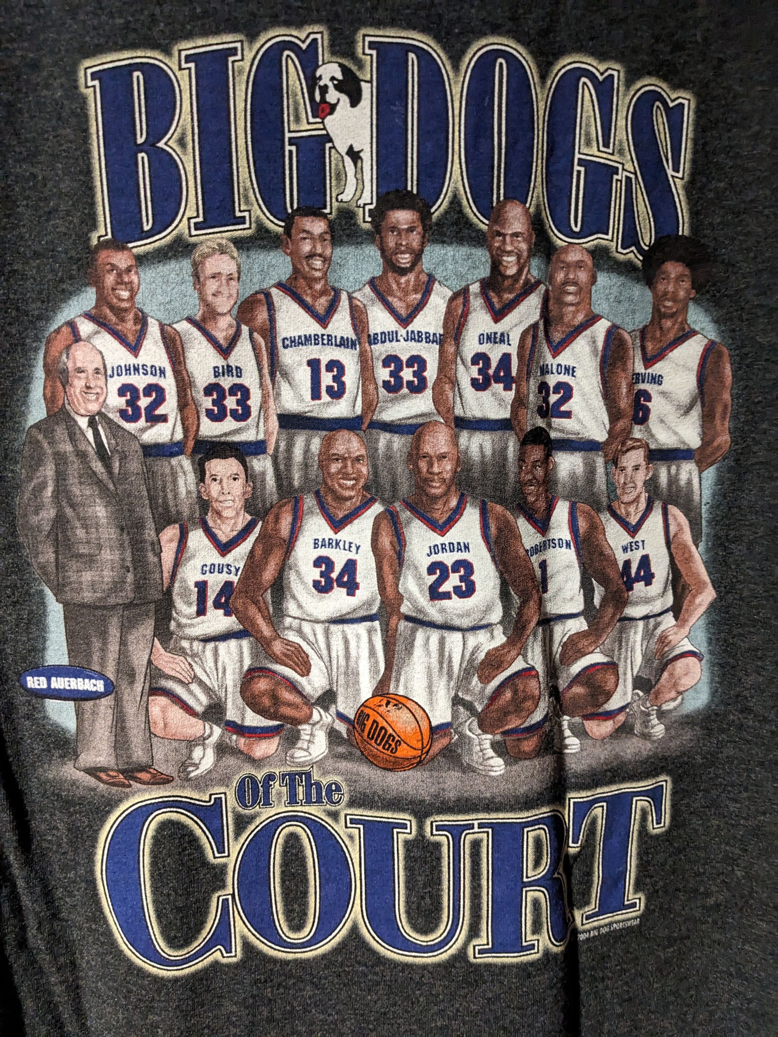Big Dogs × Vintage Vintage 2004 Big Dogs of the Court Basketball NBA T-Shirt Size US XL / EU 56 / 4 - 2 Thumbnail