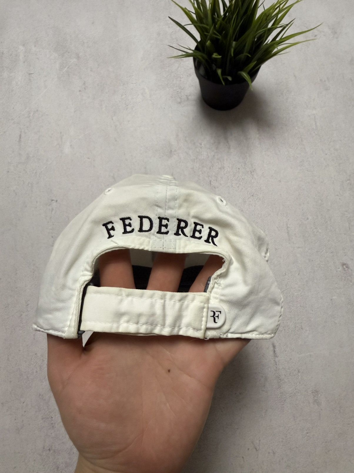 Nike Vintage Nike RF Cap Hat Roger Federer White Mens Size ONE SIZE - 5 Thumbnail