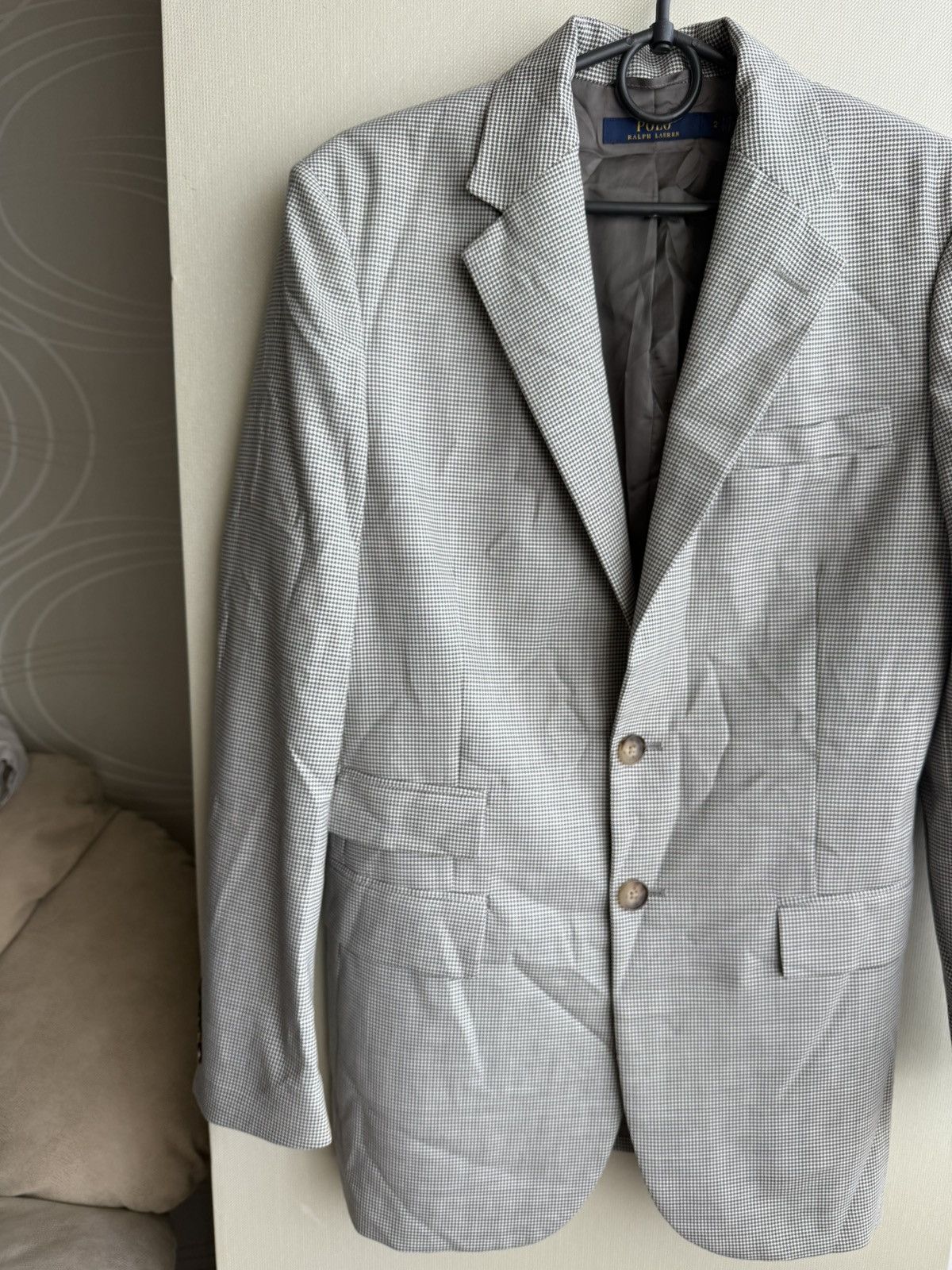Polo Ralph Lauren Polo Ralph Lauren Houndstooth Pattern 2 Button Blazer Size XS / US 0-2 / IT 36-38 - 2 Thumbnail