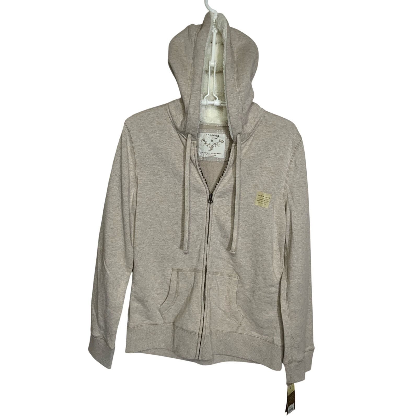 Sonoma Sonoma Sherpa Lined Hoodie Gray Zip Up Women's Size M NWT Size M / US 6-8 / IT 42-44 - 2 Thumbnail