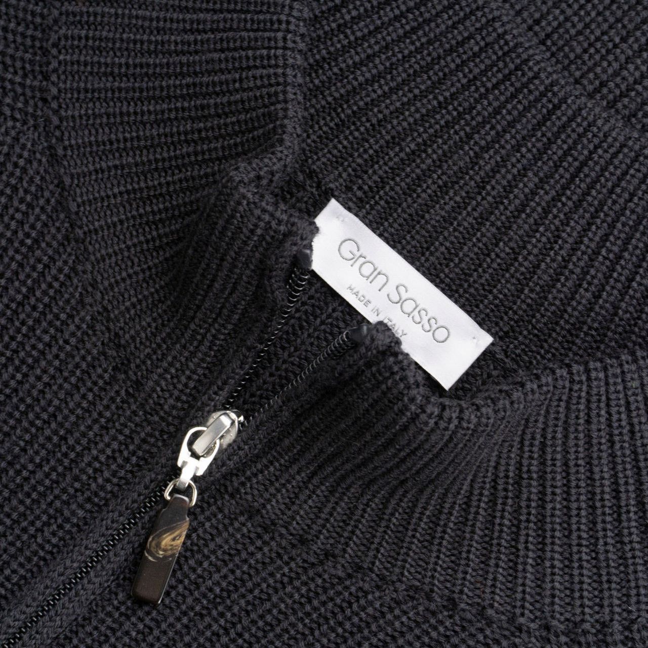 image of Knitted Cardigan With A Zipper By Gran Sasso in Grey, Men's (Size 2XL)