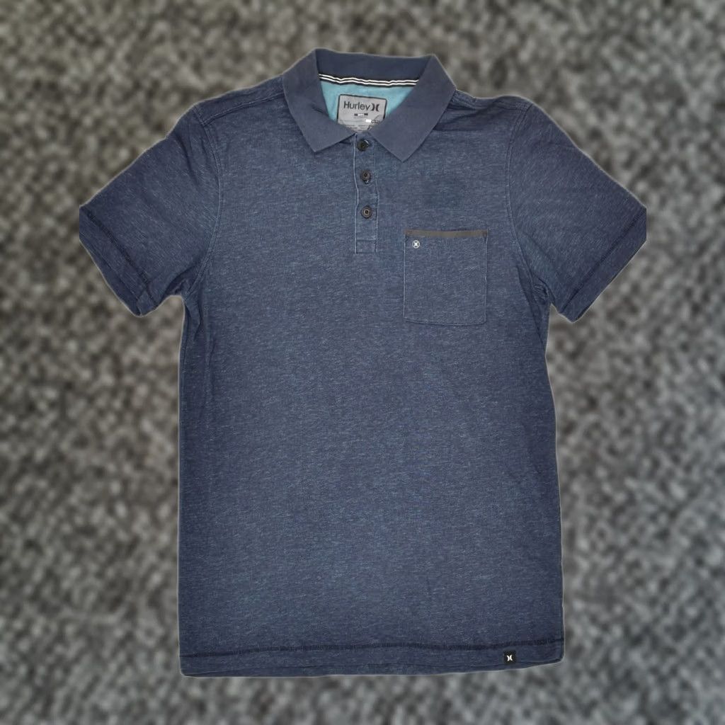 Hurley HURLEY Mens Polo Shirt Small Blue Cotton Dri Fit Size US S / EU 44-46 / 1 - 1 Thumbnail
