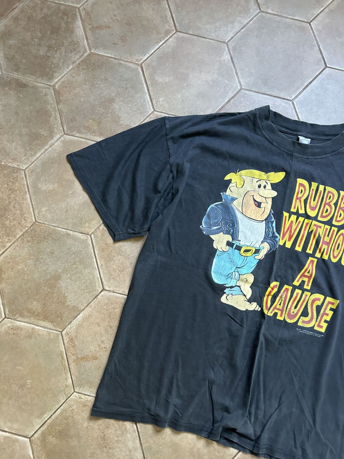 VINTAGE 1990s 90s HANNA BARBERA 1993 SHIRT FLINSTONES PROMO