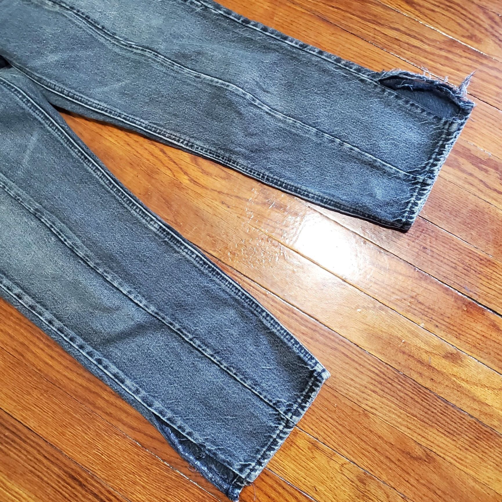 Levi's Levi's Jeans Adult 26 Straight Denim Button Fly 5-Pocket Womens Blue Slimming Stretch Regular Pants Size 26" / US 2 / IT 38 - 2 Thumbnail