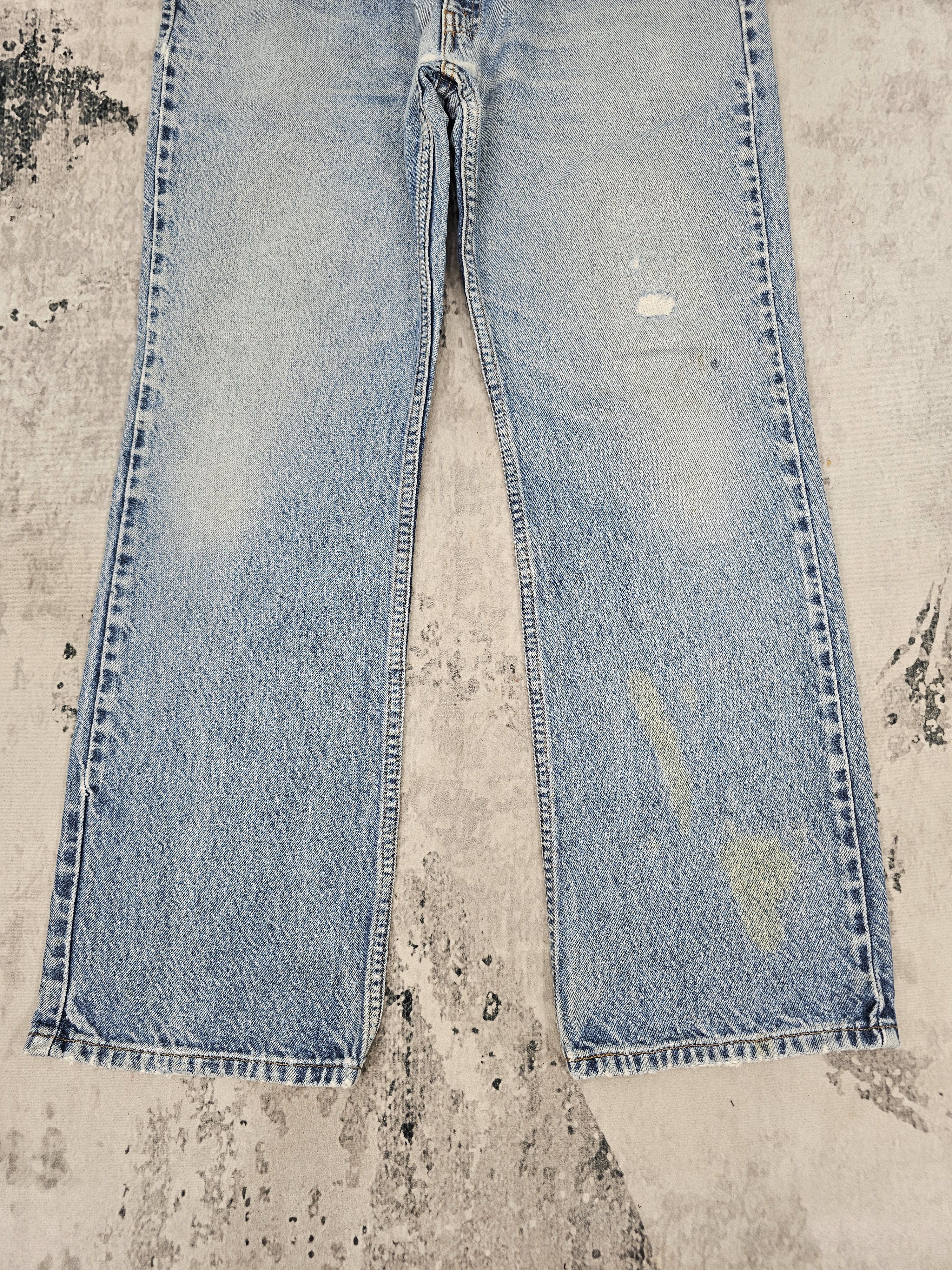 Levi's Vintage Clothing Vtg 90's LEVIS 517 Boot Cut Flare Made In USA Ripped L0534 Size US 34 / EU 50 - 3 Thumbnail
