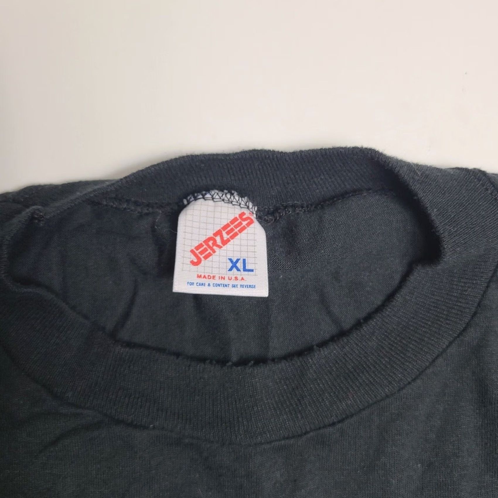 Jerzees VINTAGE POW MIA Shirt Black XL YOU ARE NOT FORGOTTEN Single-Stitch 90s Mens Size US XL / EU 56 / 4 - 4 Thumbnail