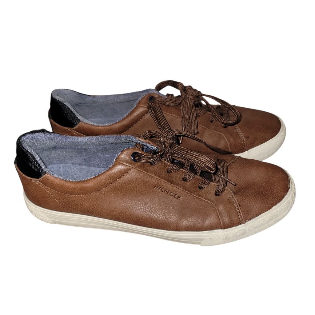 Tommy Hilfiger Tommy Hilfiger Men’s Low Top Lace-up Leather Sneakers 10.5 Size US 10.5 / EU 43-44 - 5 Thumbnail