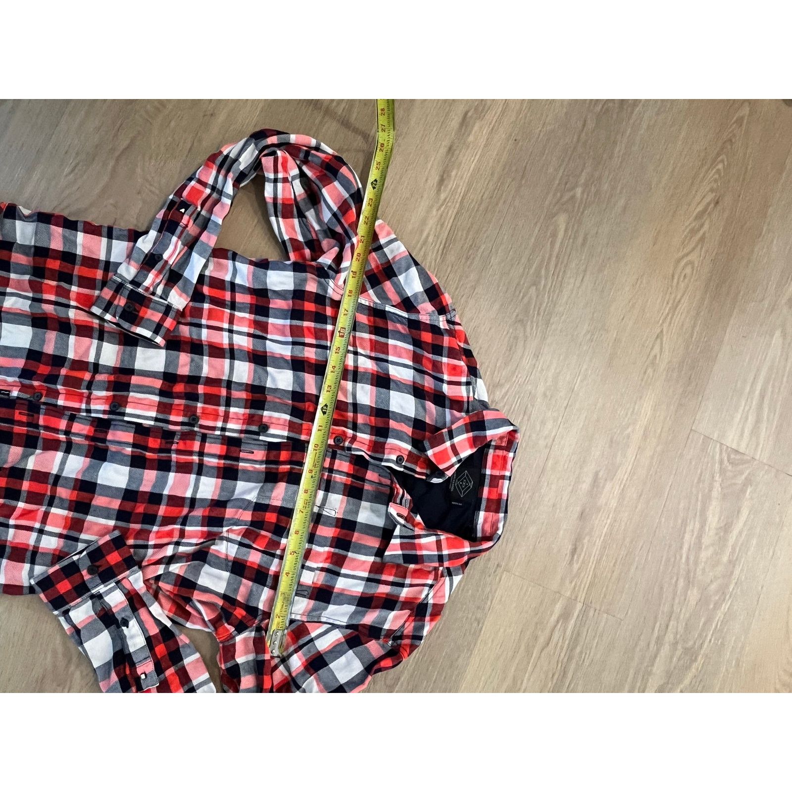 Scotch & Soda Scotch & Soda Shirt Men's Medium Orange/Red Plaid Size US L / EU 52-54 / 3 - 2 Thumbnail