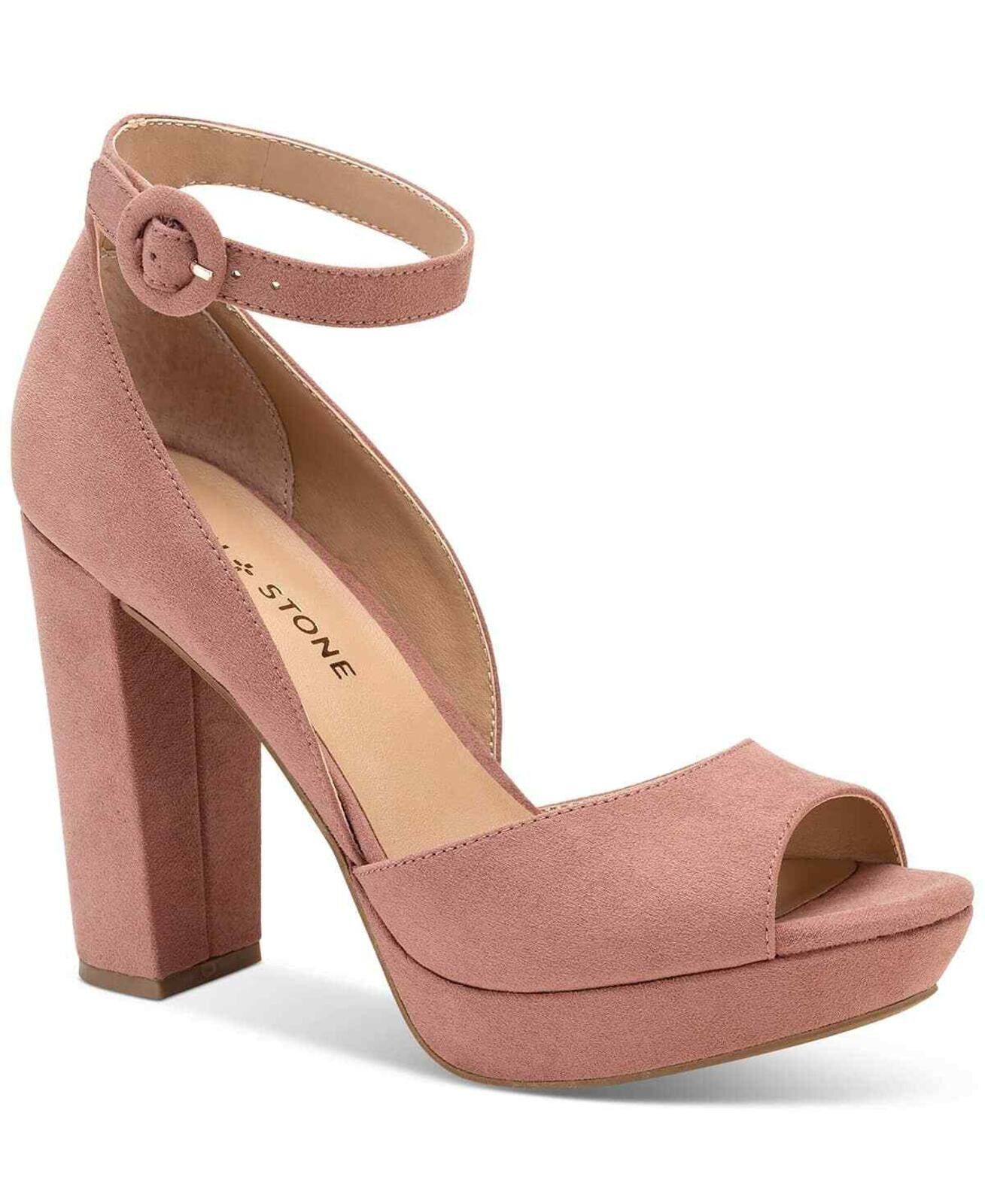 Other Sun + Stone Mauve Reeta Block-Heel Platform Sandals Size US 11 / IT 41 - 1 Thumbnail