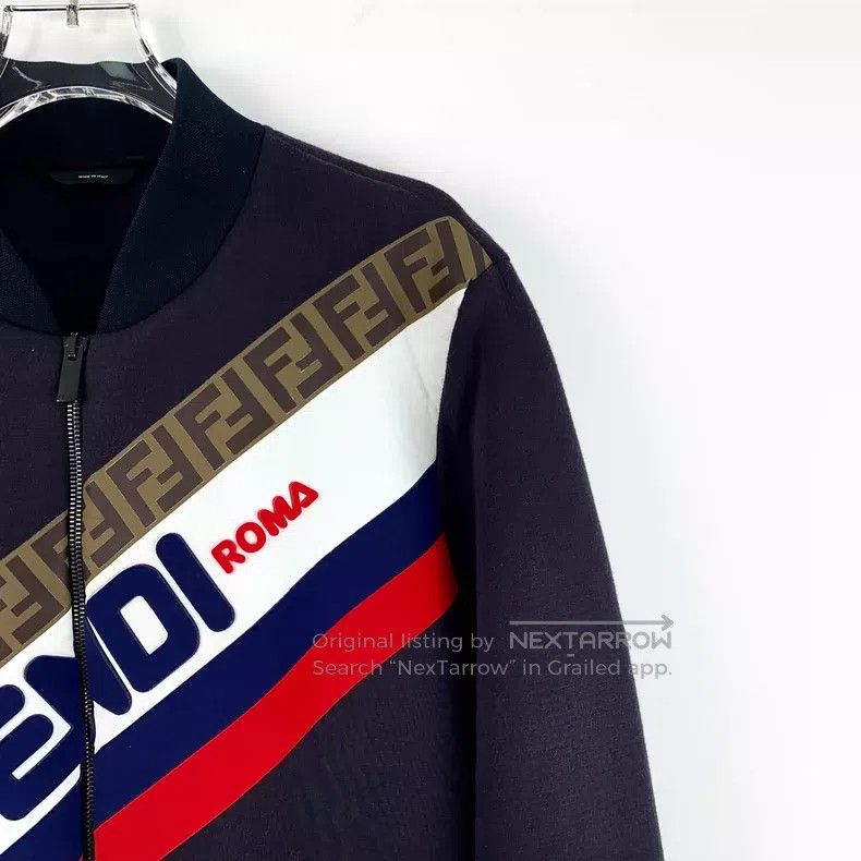 Fendi Fendi Twill patch logo zipper jacket Size M / US 6-8 / IT 42-44 - 3 Thumbnail