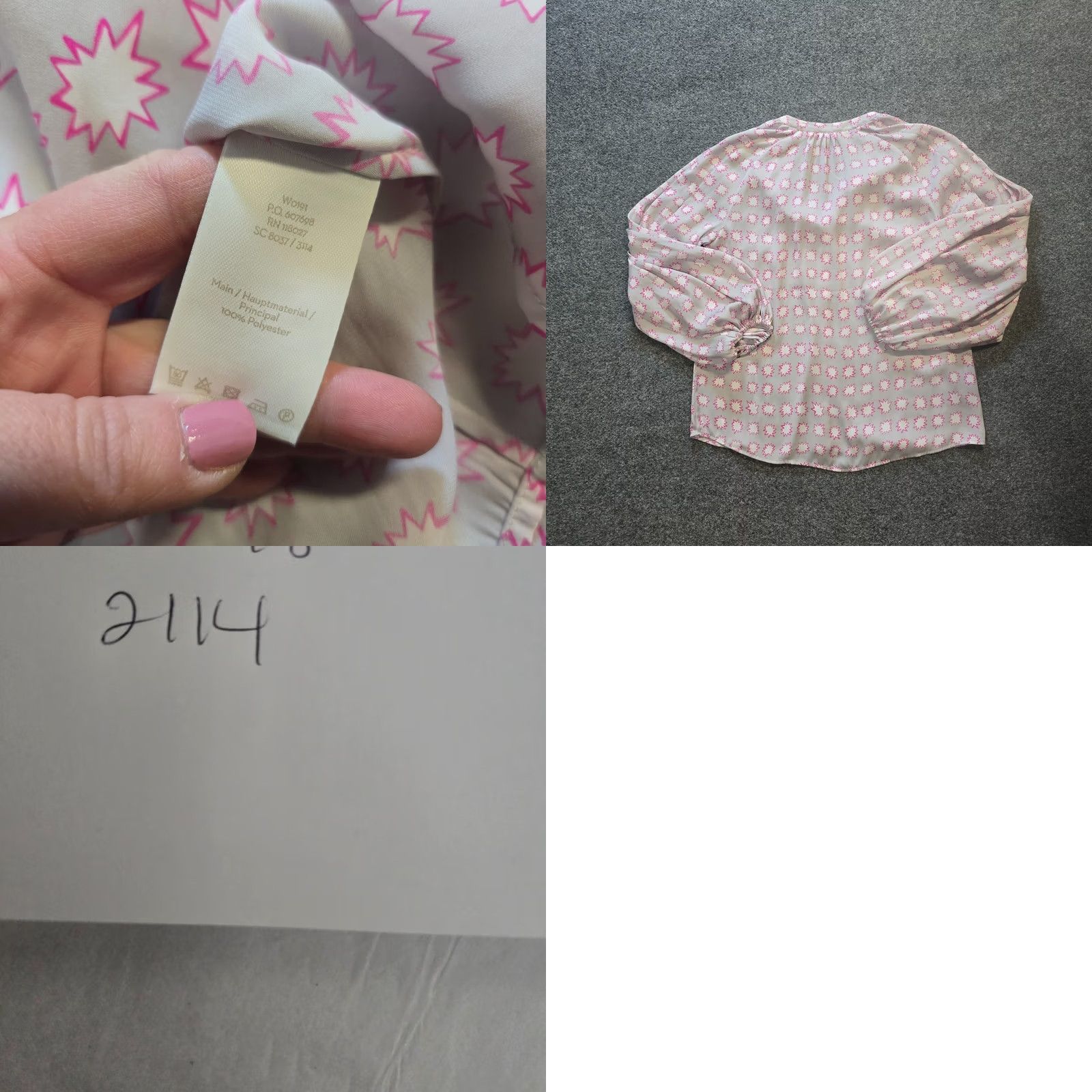 Boden Boden Top Womens Size 6 Gray Pink Button Up Long Sleeve Preppy Career Casual Shirt Womens Regular Small Genders? Size M / US 6-8 / IT 42-44 - 8 Thumbnail