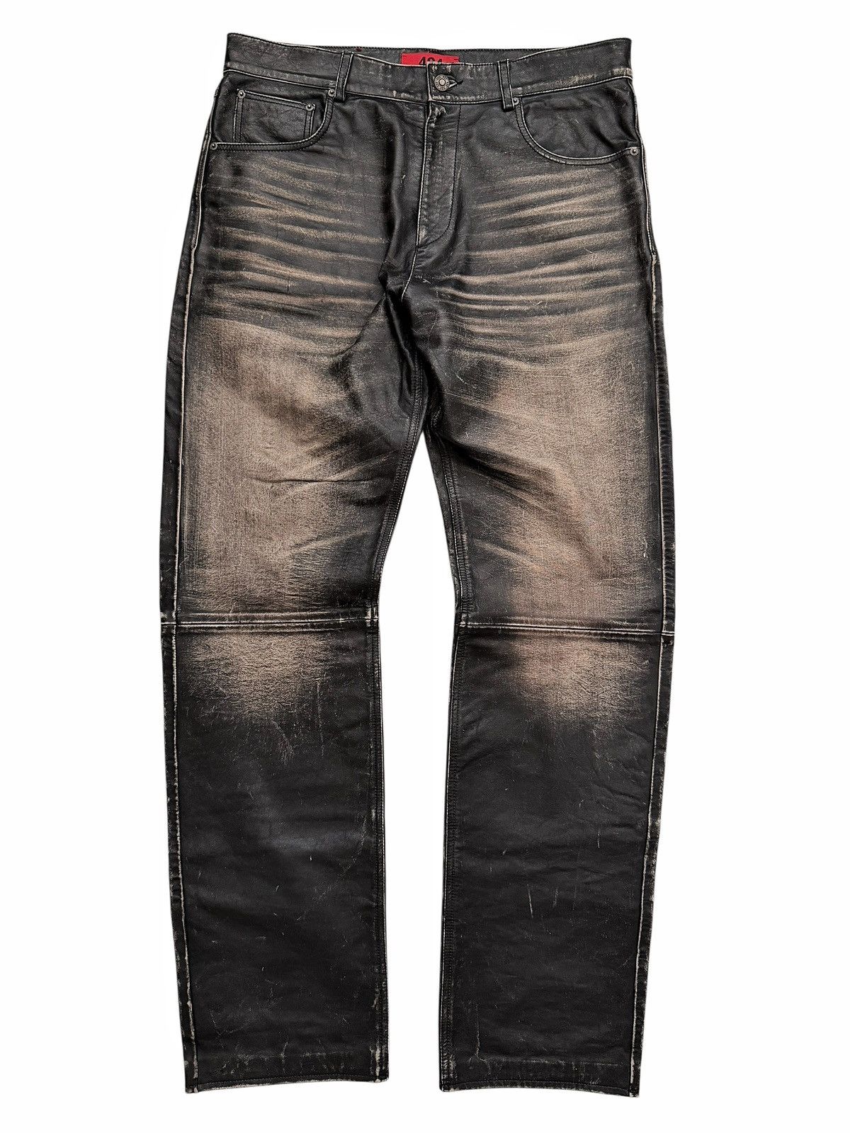 424 424 LEATHER PANTS | Grailed