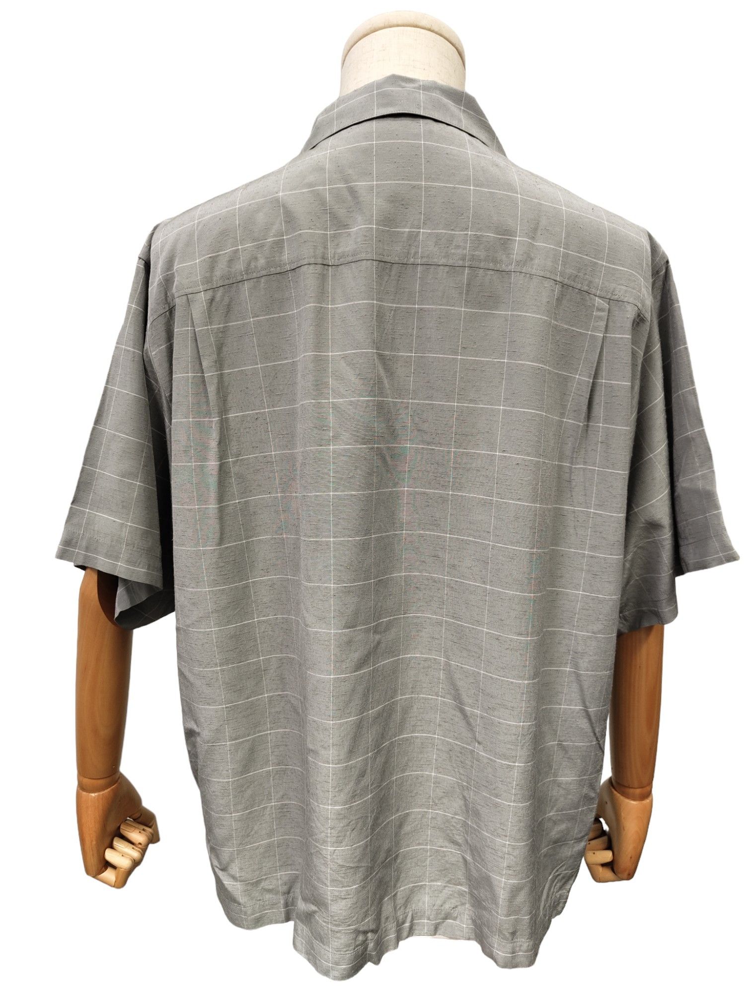 Undercover Undercover Light Grey Checkered Short Sleeved Shirt Size US L / EU 52-54 / 3 - 4 Thumbnail