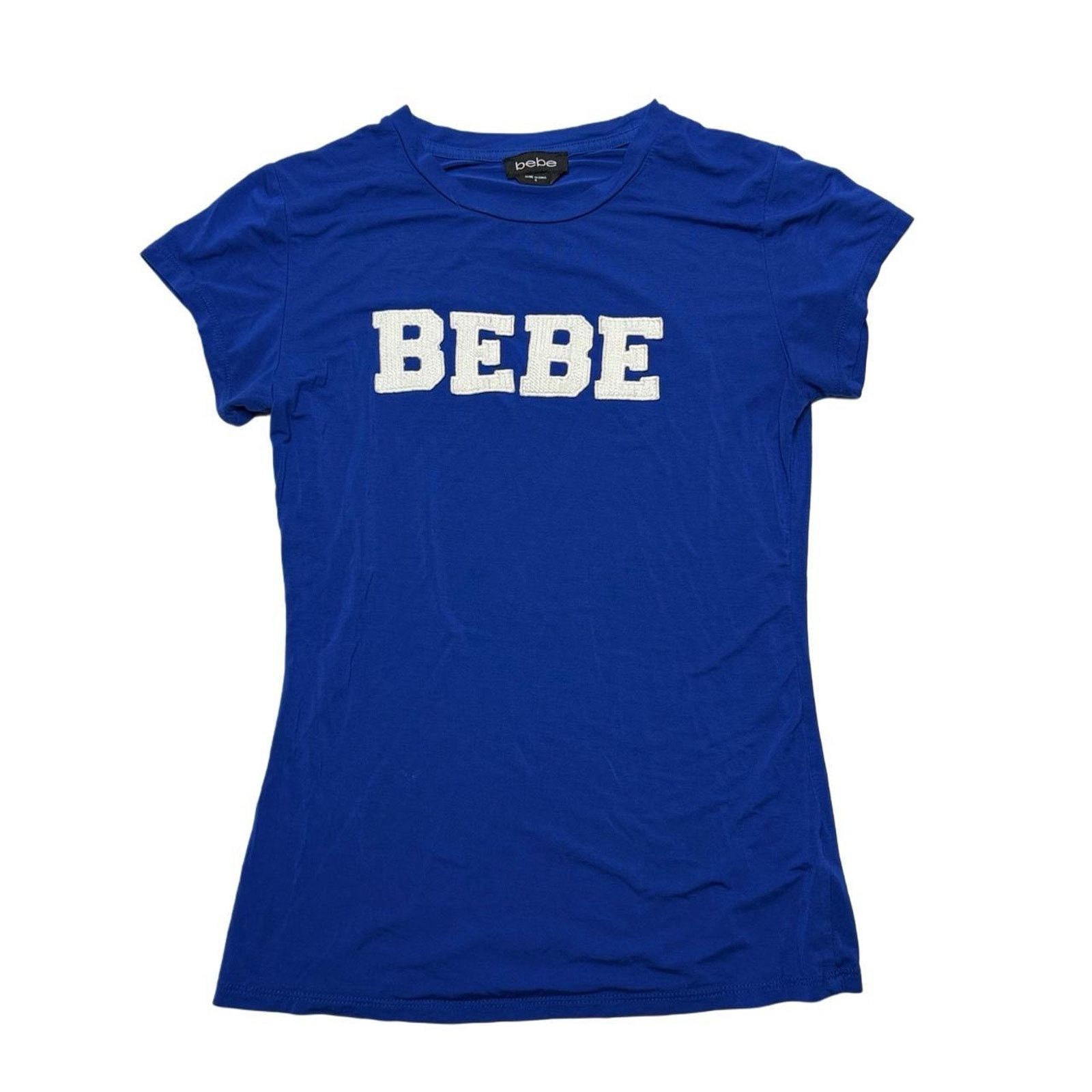 Bebe Bebe Embroidered Logo Patch Vintage 2000 Short Sleeve Top Size S / US 4 / IT 40 - 3 Thumbnail