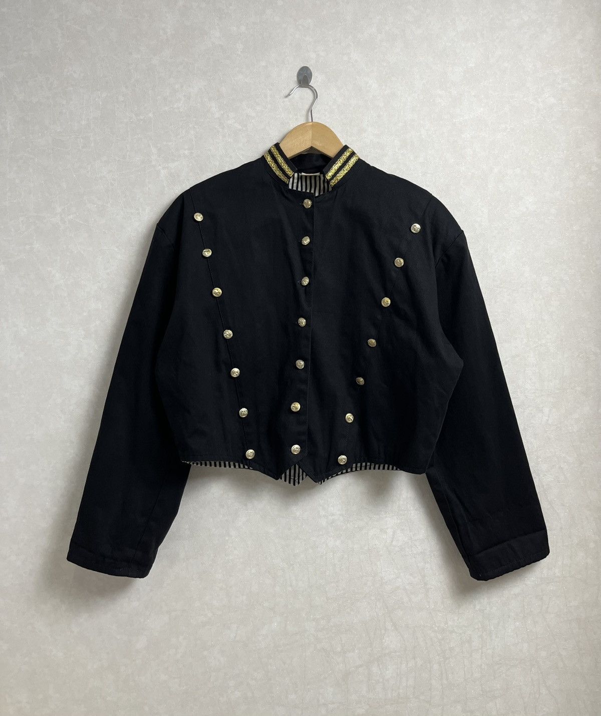 Hysteric Glamour × Undercover 00s Napoleon Military Cropped Jacket Coat PPFM LGB Vibe Size US S / EU 44-46 / 1 - 1 Thumbnail