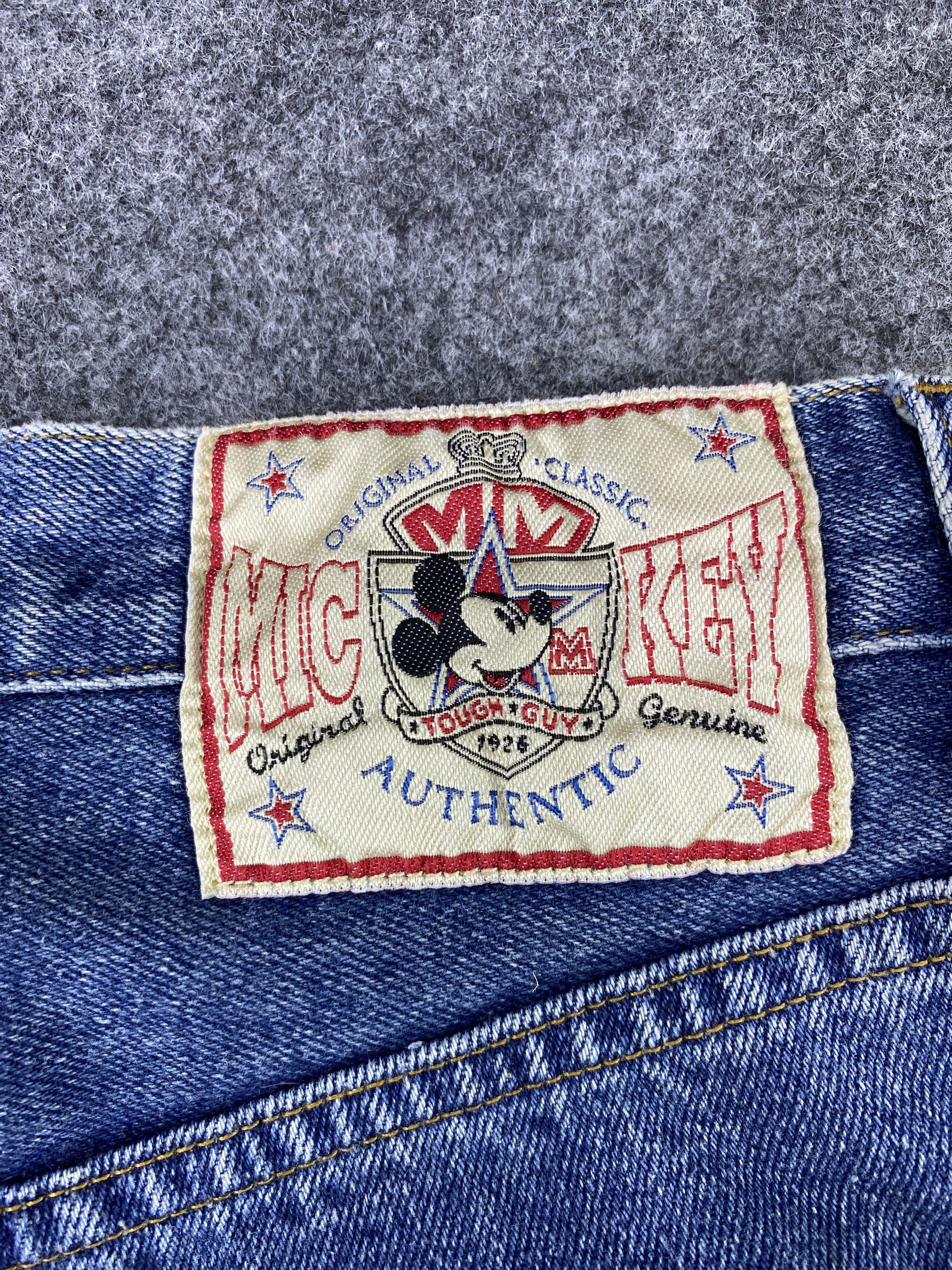 Disney Vintage Disney Mickey Mouse Blue Jeans - J1046 Size 24" / US 00 / IT 34 - 7 Thumbnail