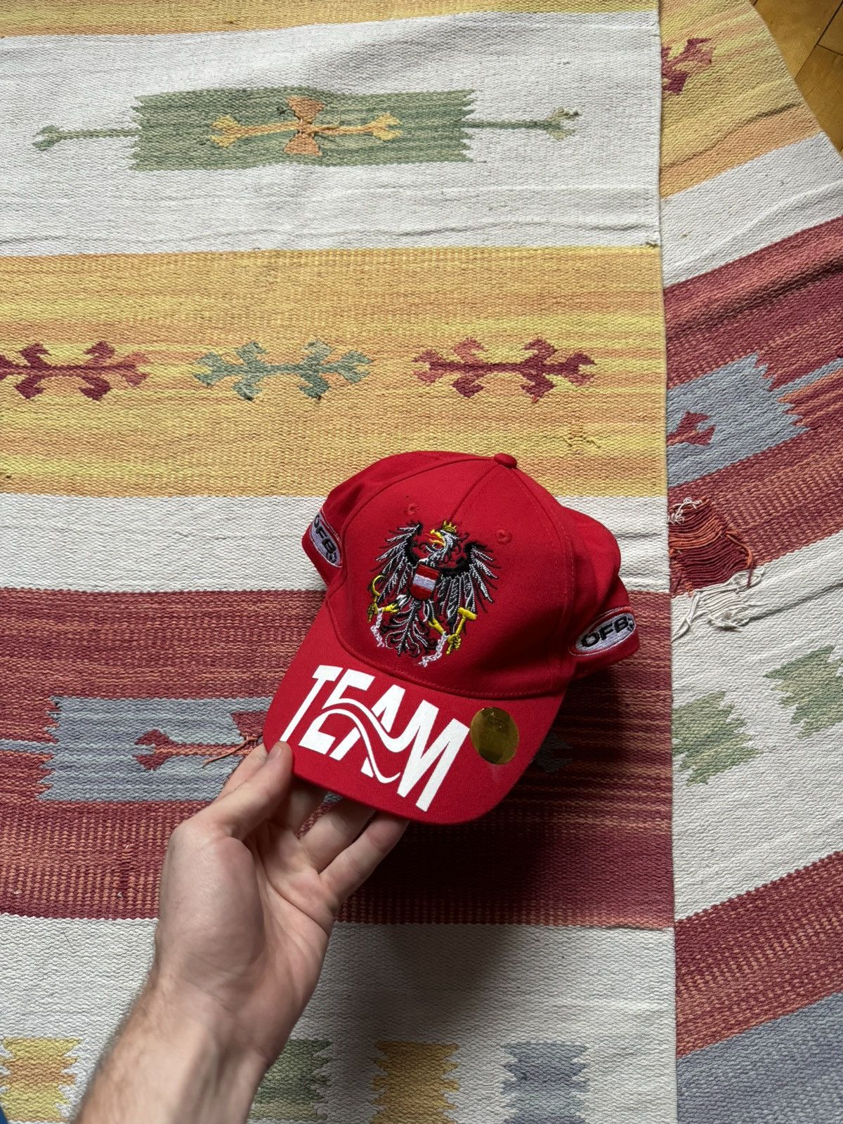 Formula 1 OFB By Mitraco Austria Team y2k Racing Red Hat Size ONE SIZE - 3 Thumbnail
