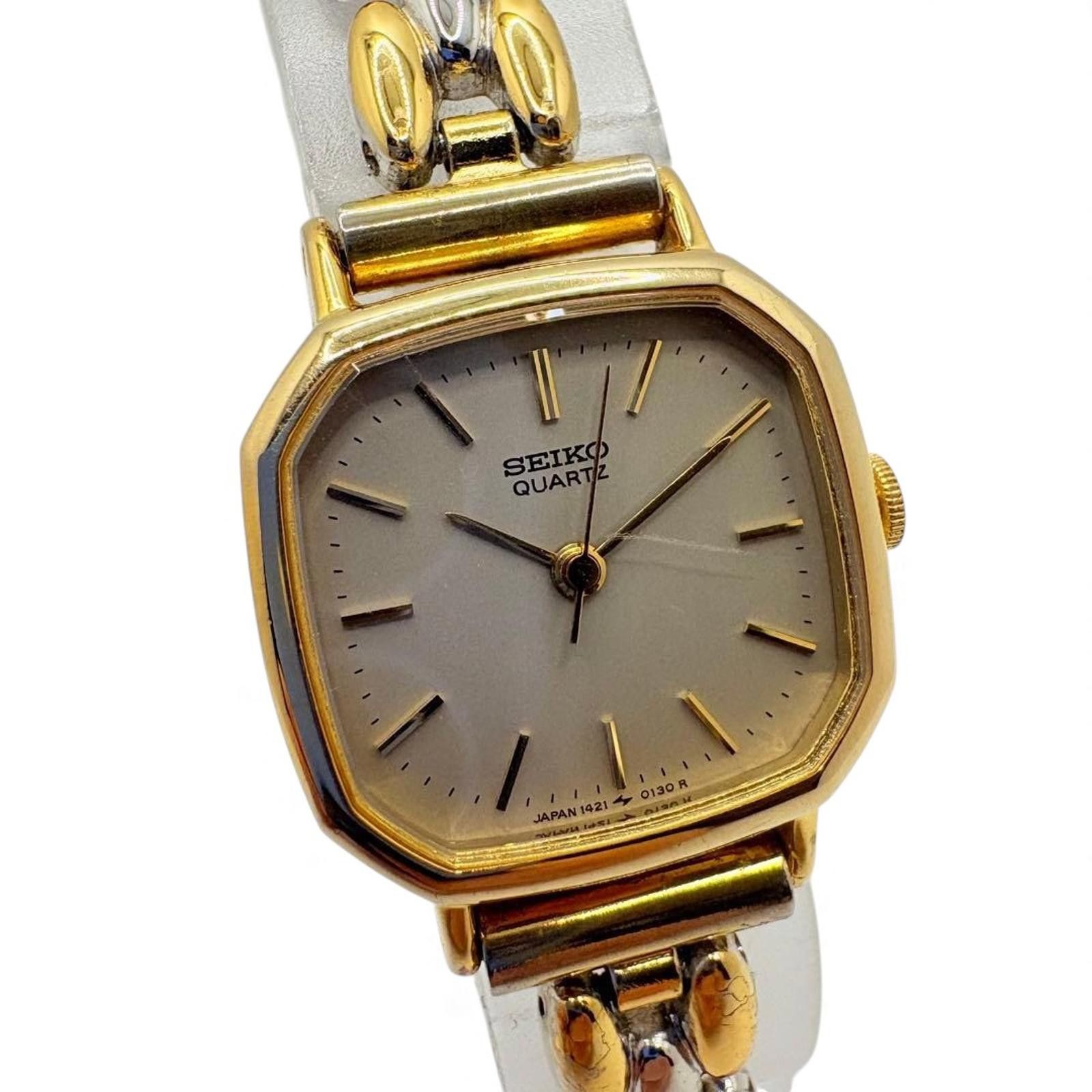 Seiko Seiko - Vintage Quartz Wristwatch Two-Tone Gold and Silver Size ONE SIZE - 3 Thumbnail