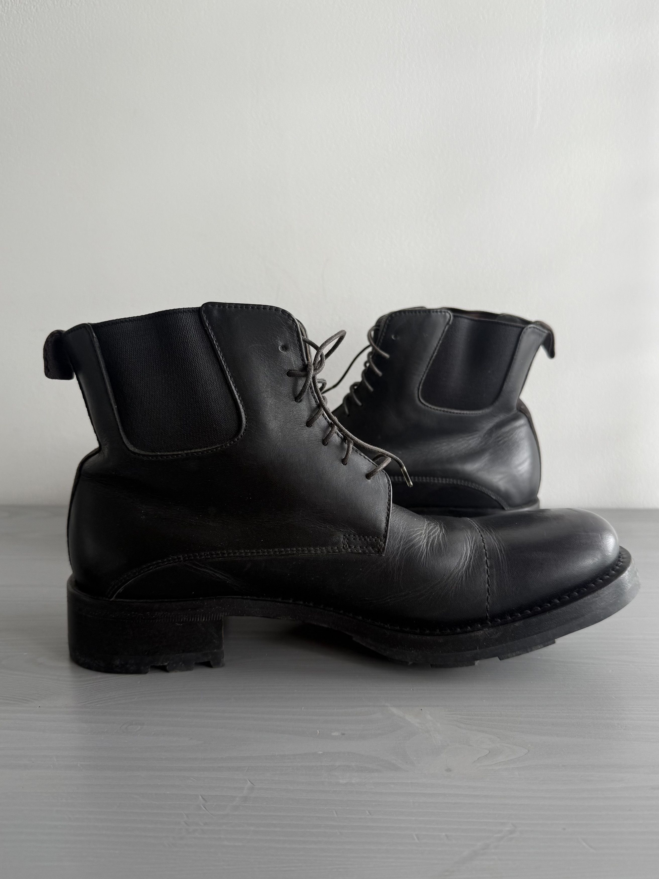 Miu Miu Miu Miu FW2002 Leather Lace Up Boots Size US 9 / IT 39 - 8 Thumbnail