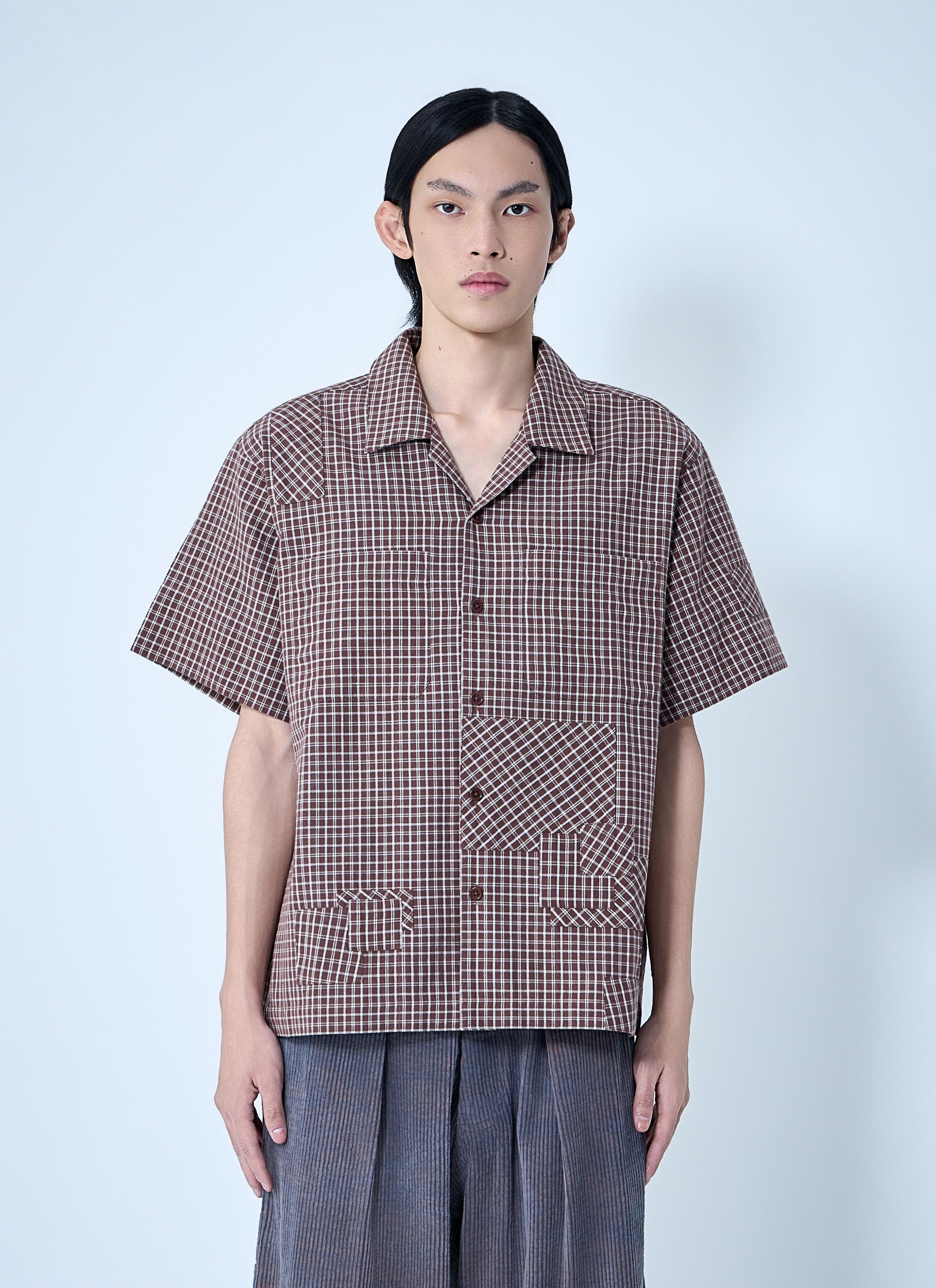 Story Mfg. Checkered Short Sleeve Shirt Size US M / EU 48-50 / 2 - 1 Thumbnail
